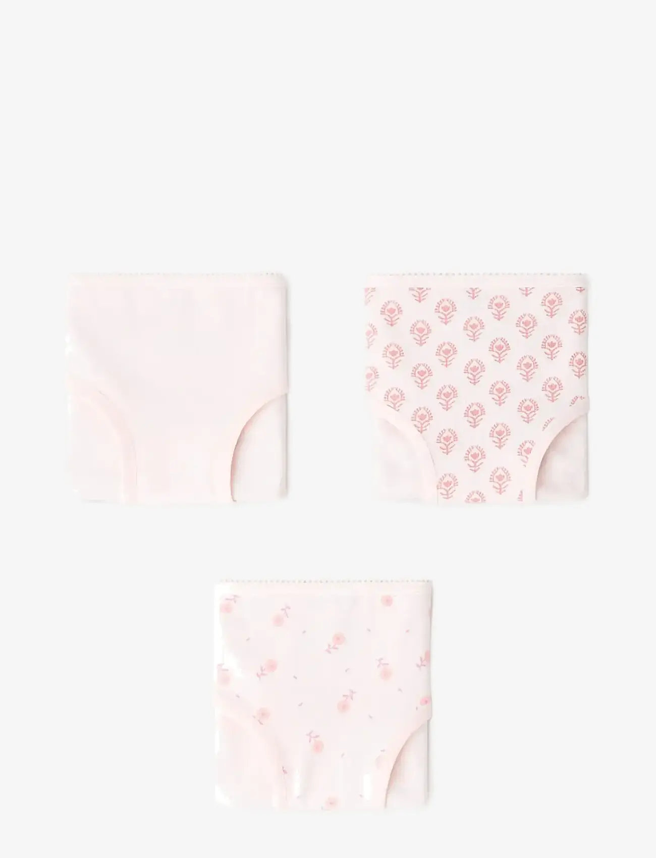 Mango - 3 pack cotton panties - trusser - lt-pastel pink - 0