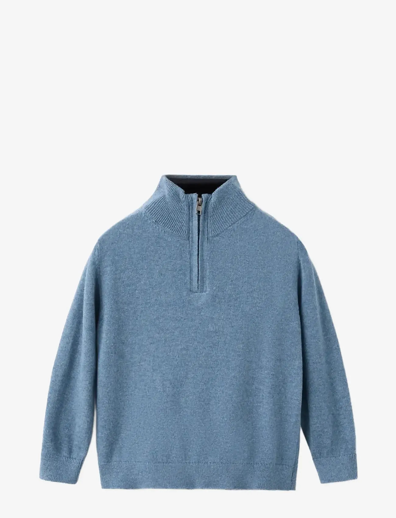 Mango - Perkins-neck sweater - trøjer - medium blue - 0