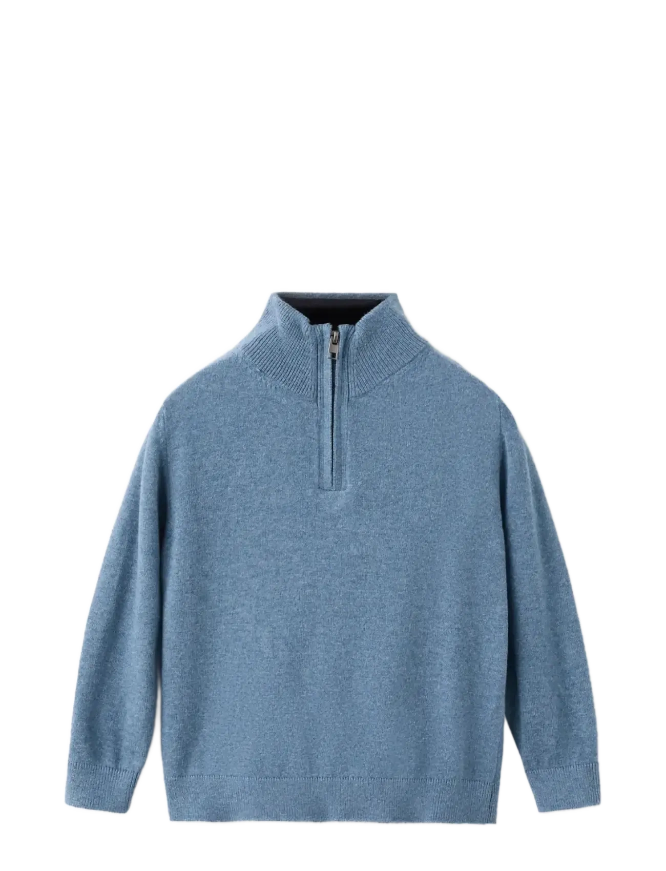 Mango Perkins-neck sweater - Mango - MEDIUM BLUE / blue