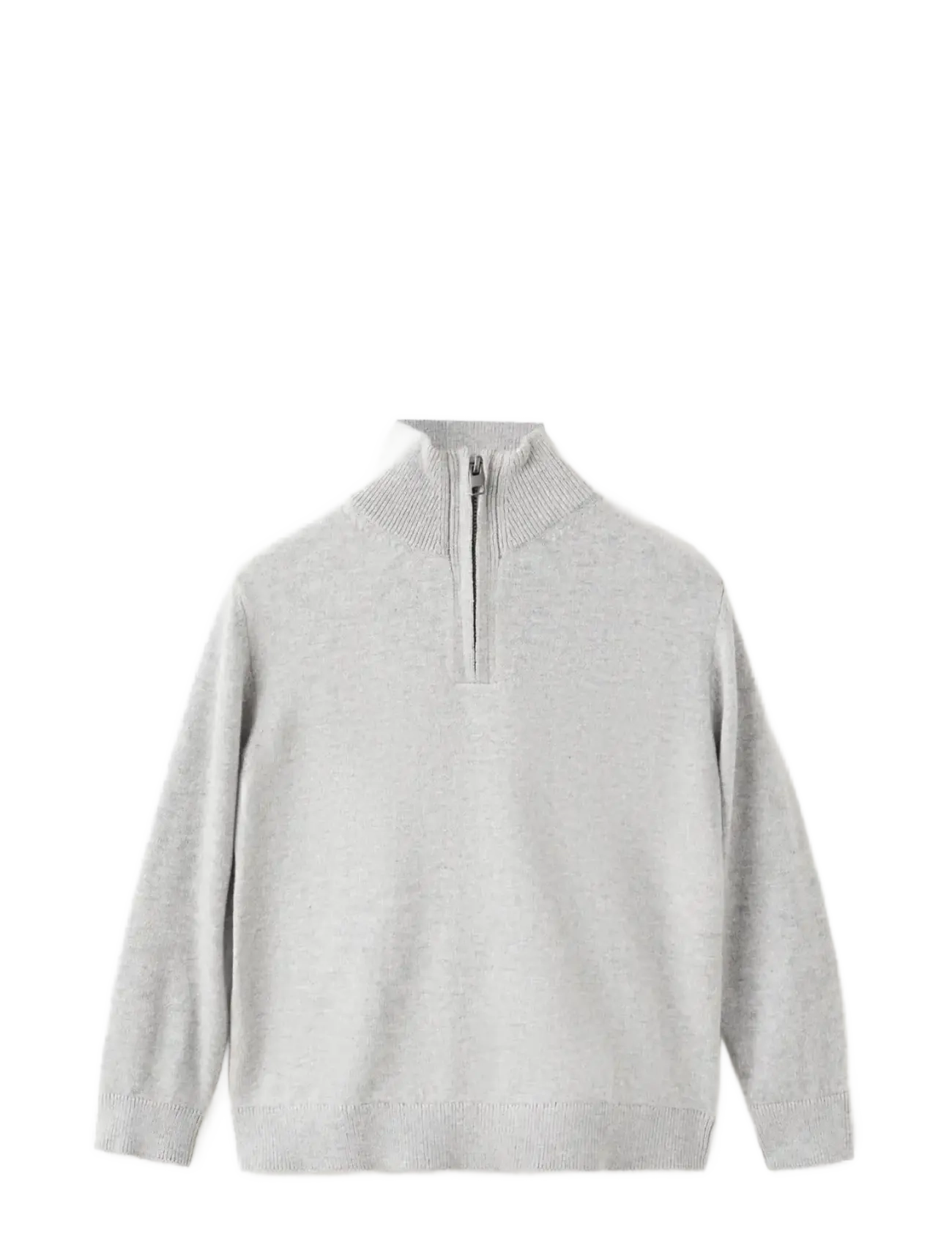 MANGO Perkins-Neck Pullover Grau - 9-12M - Kinder