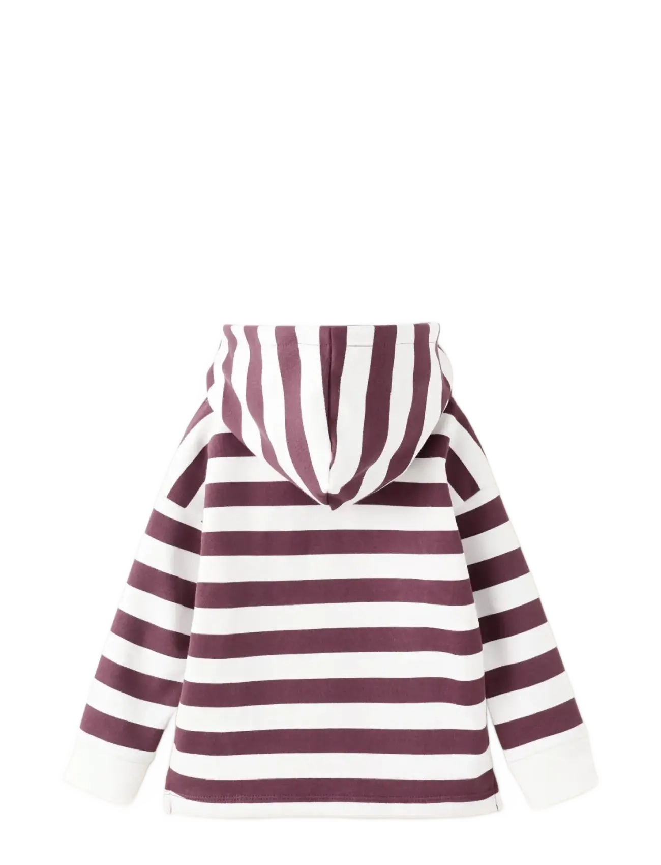 Mango - Striped hooded sweatshirt - hættetrøjer - dark red - 2