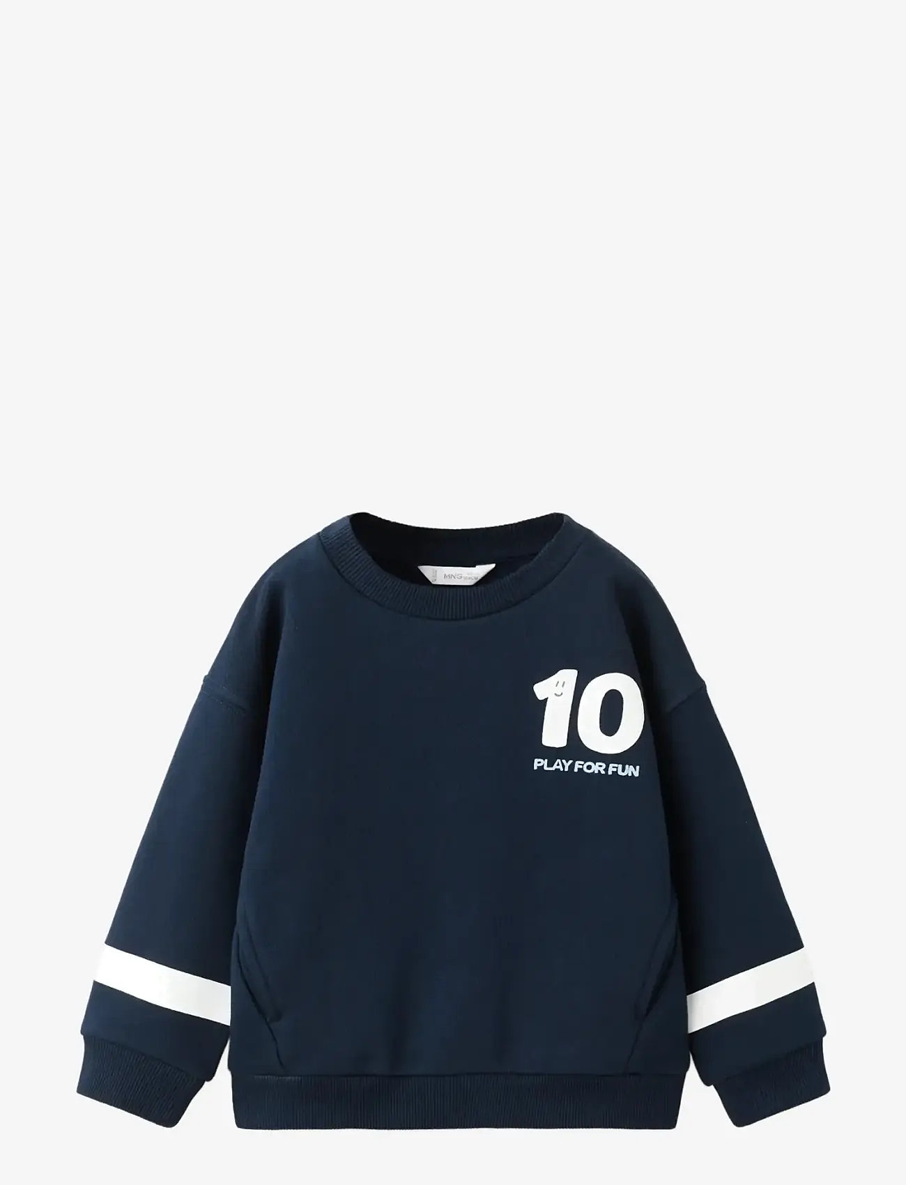 Mango - Printed cotton sweatshirt - sweatshirts - navy - 1