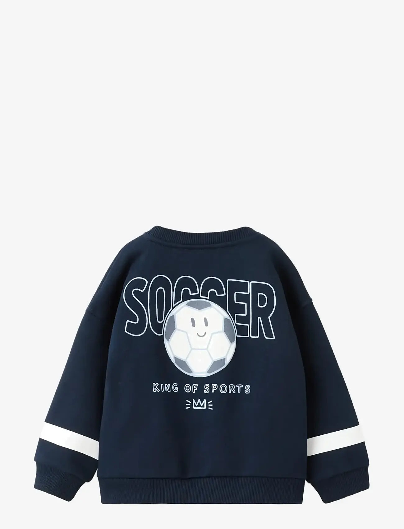 Mango - Printed cotton sweatshirt - sweatshirts - navy - 2