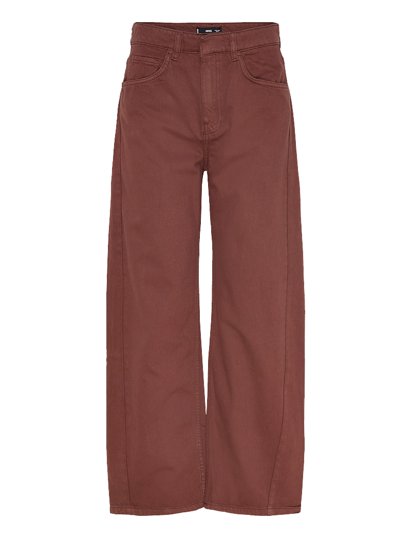 Mango - Mid-rise balloon jeans - barrel jeans - medium orange - 1