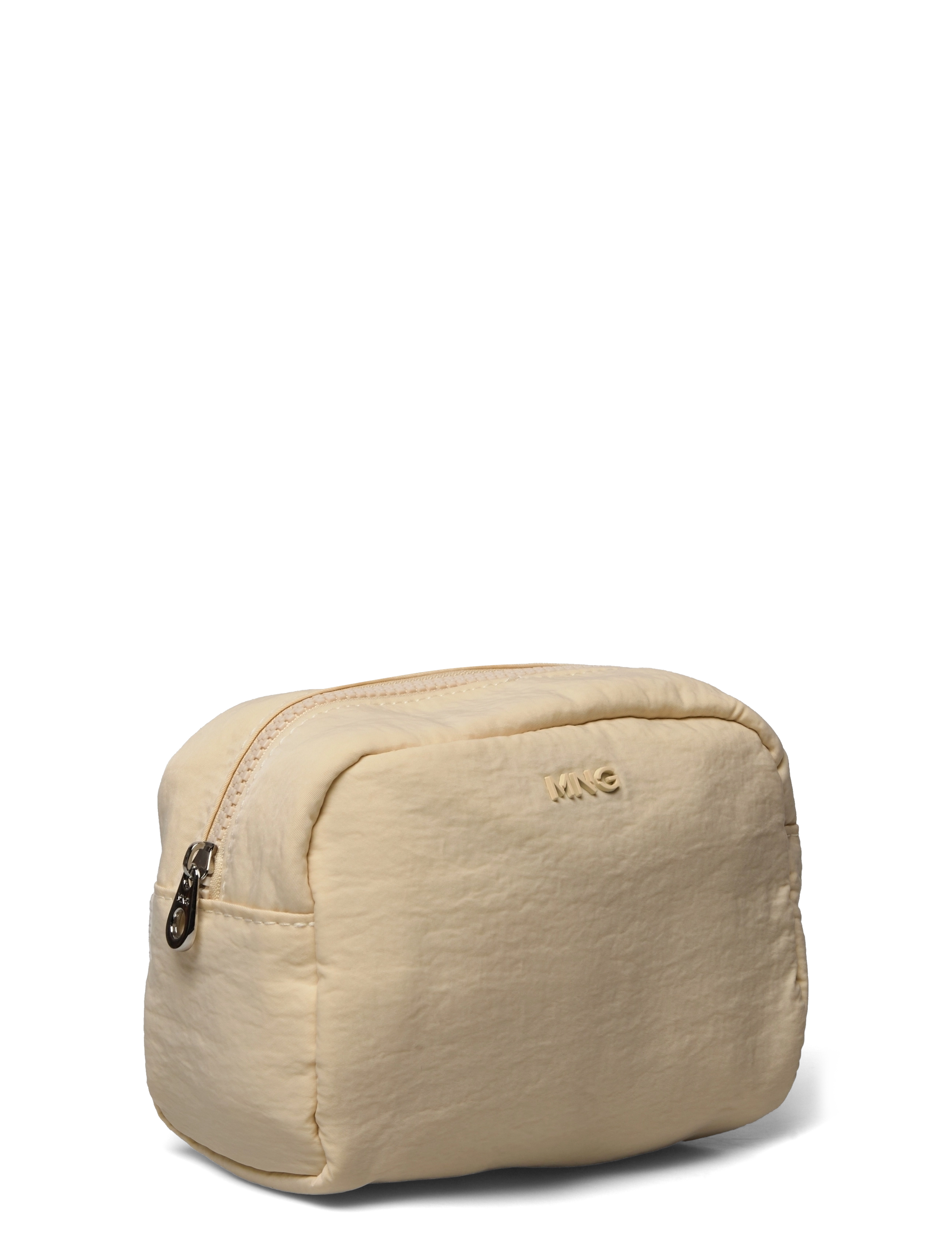 Mango - Zipped toiletry bag with logo - ecru - 4