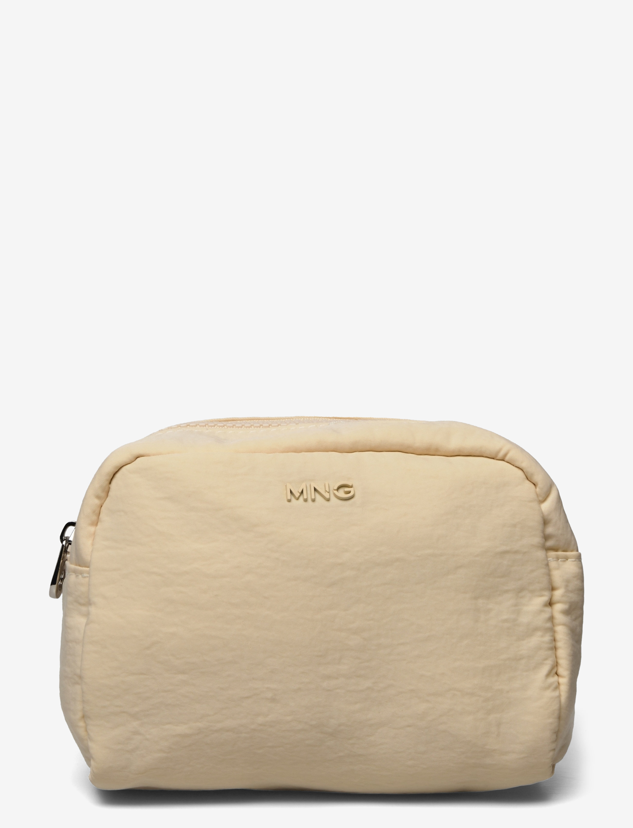 Mango - Zipped toiletry bag with logo - ecru - 1
