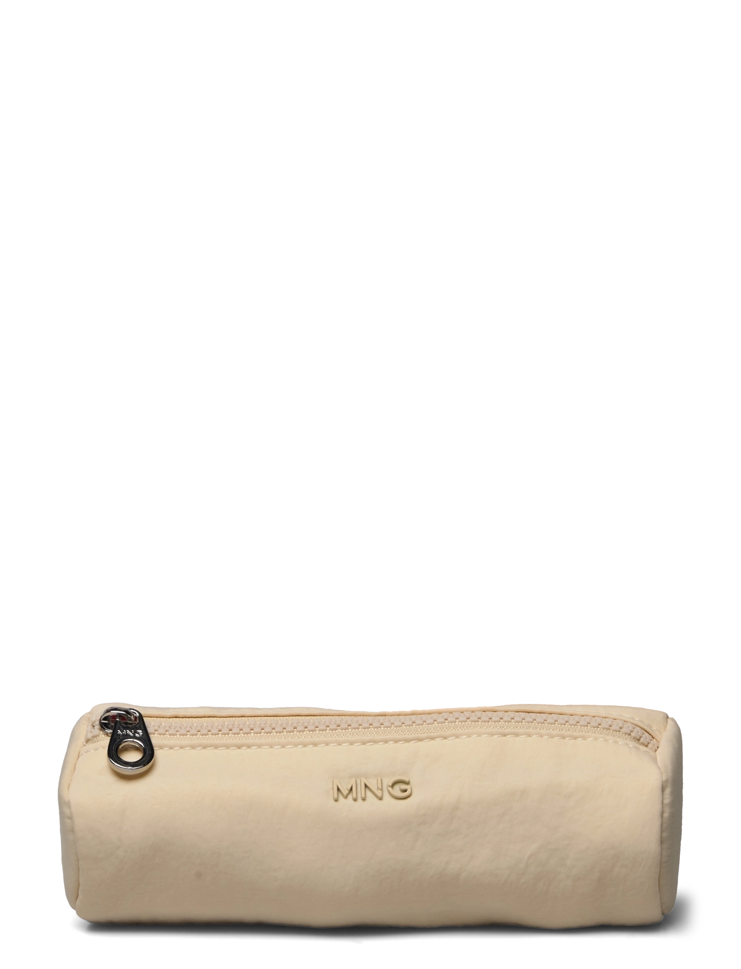 Zipped toiletry bag with logo - ECRU