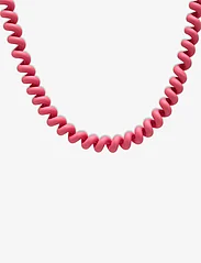 Mango - Clay necklace - halsband med hänge - pink fluor - 0