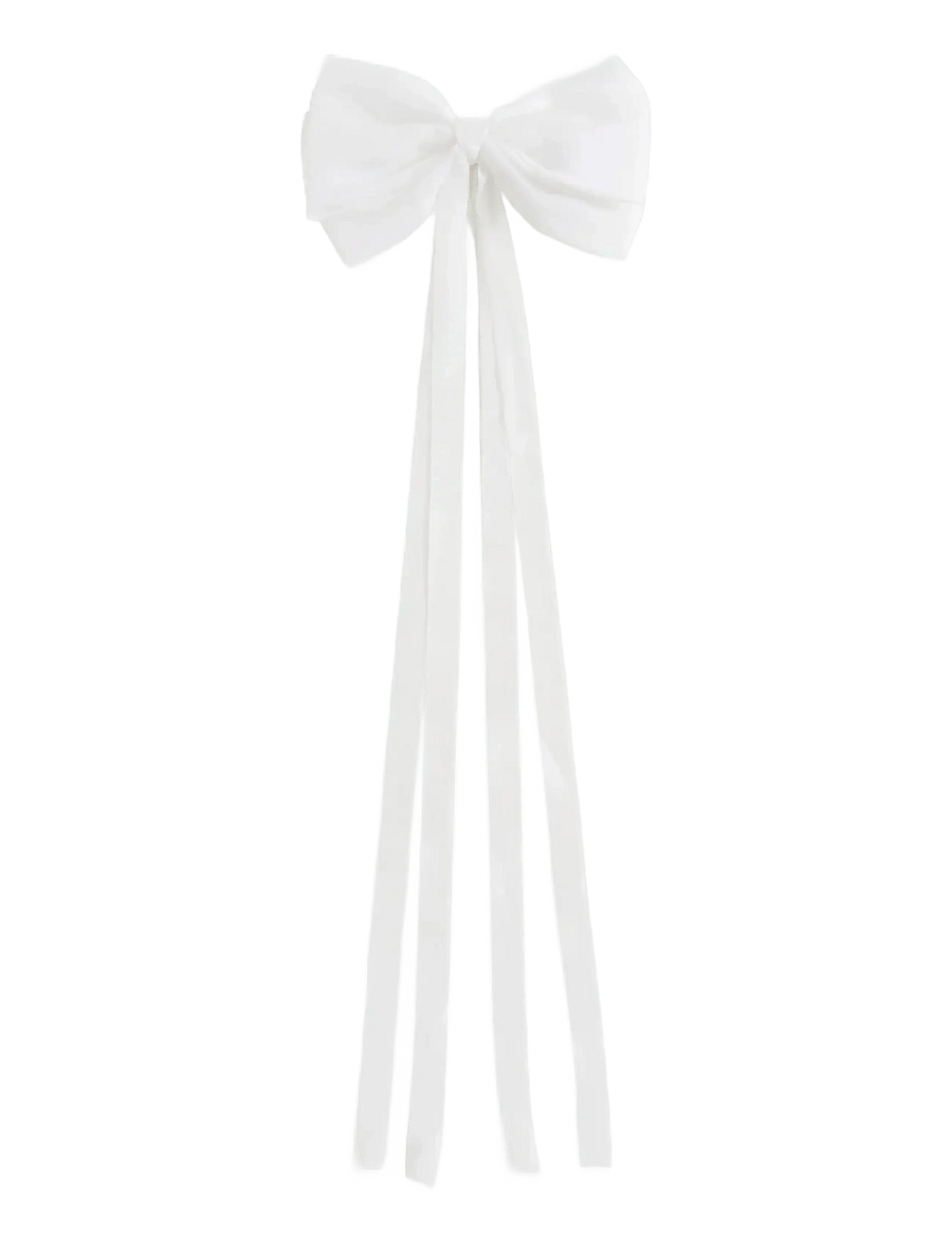 Mango - Hair clip with maxi bow - hårspænder - white - 0