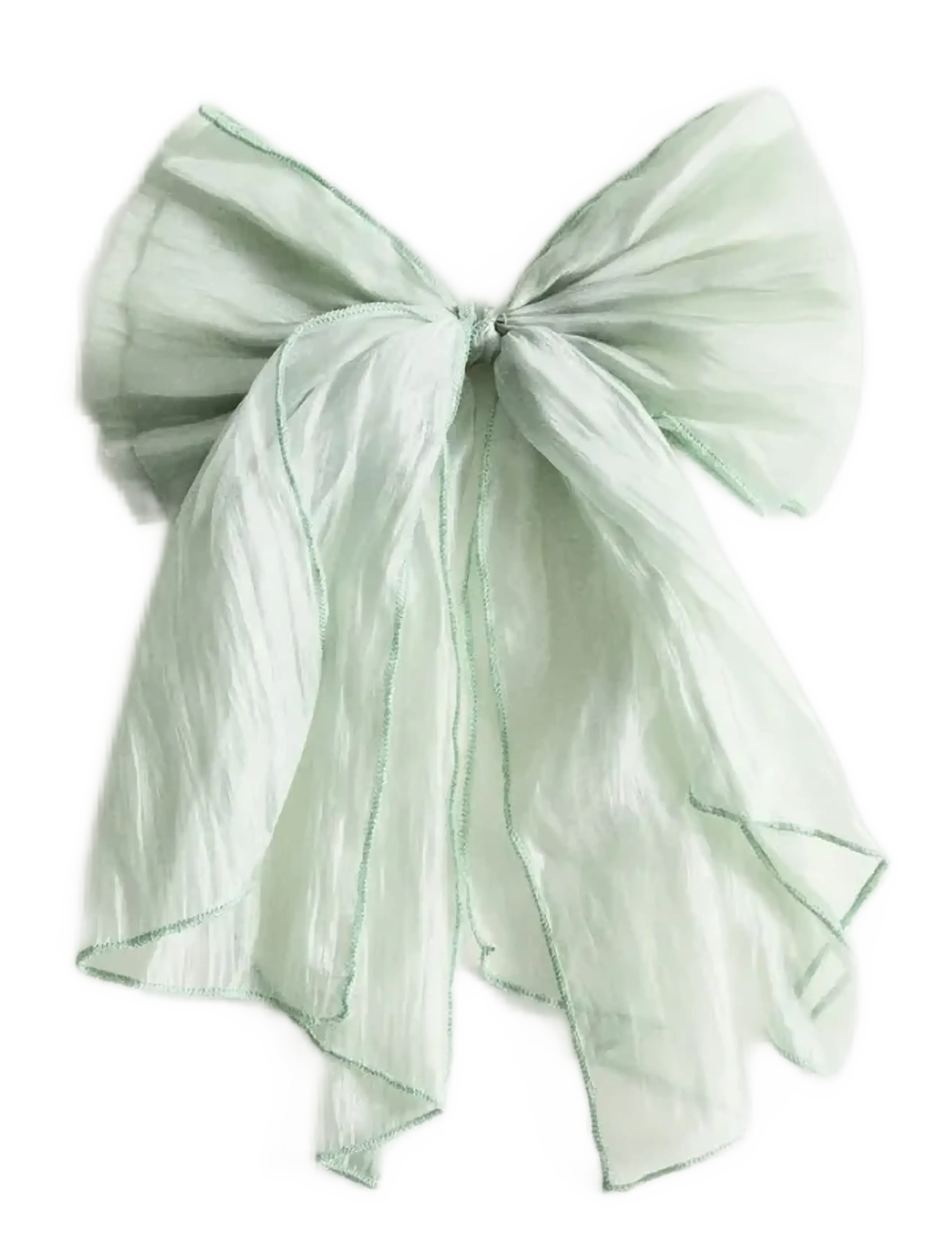 Mango Bow hairclip - Inspiration - TURQUOISE - AQUA / green