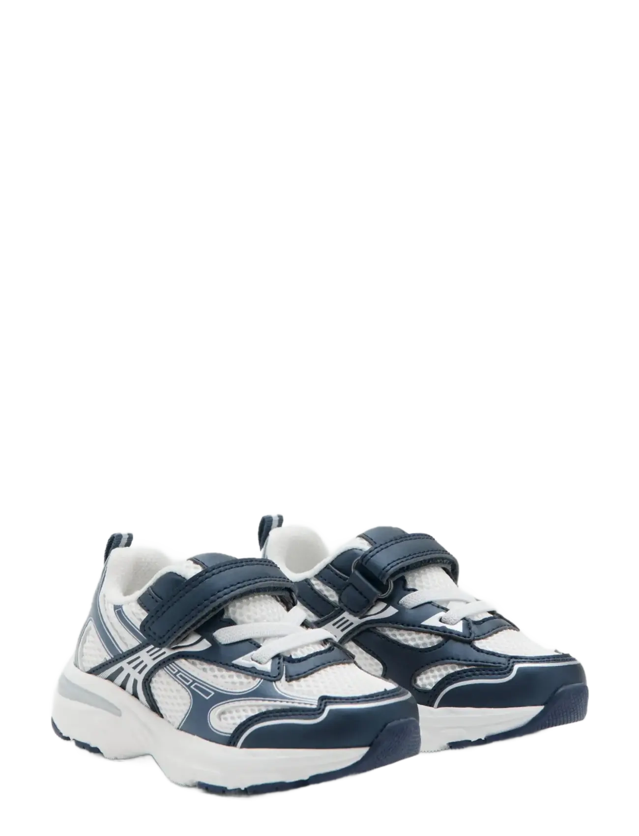 Mango - Two-tone velcro trainers - löparskor - natural white - 1