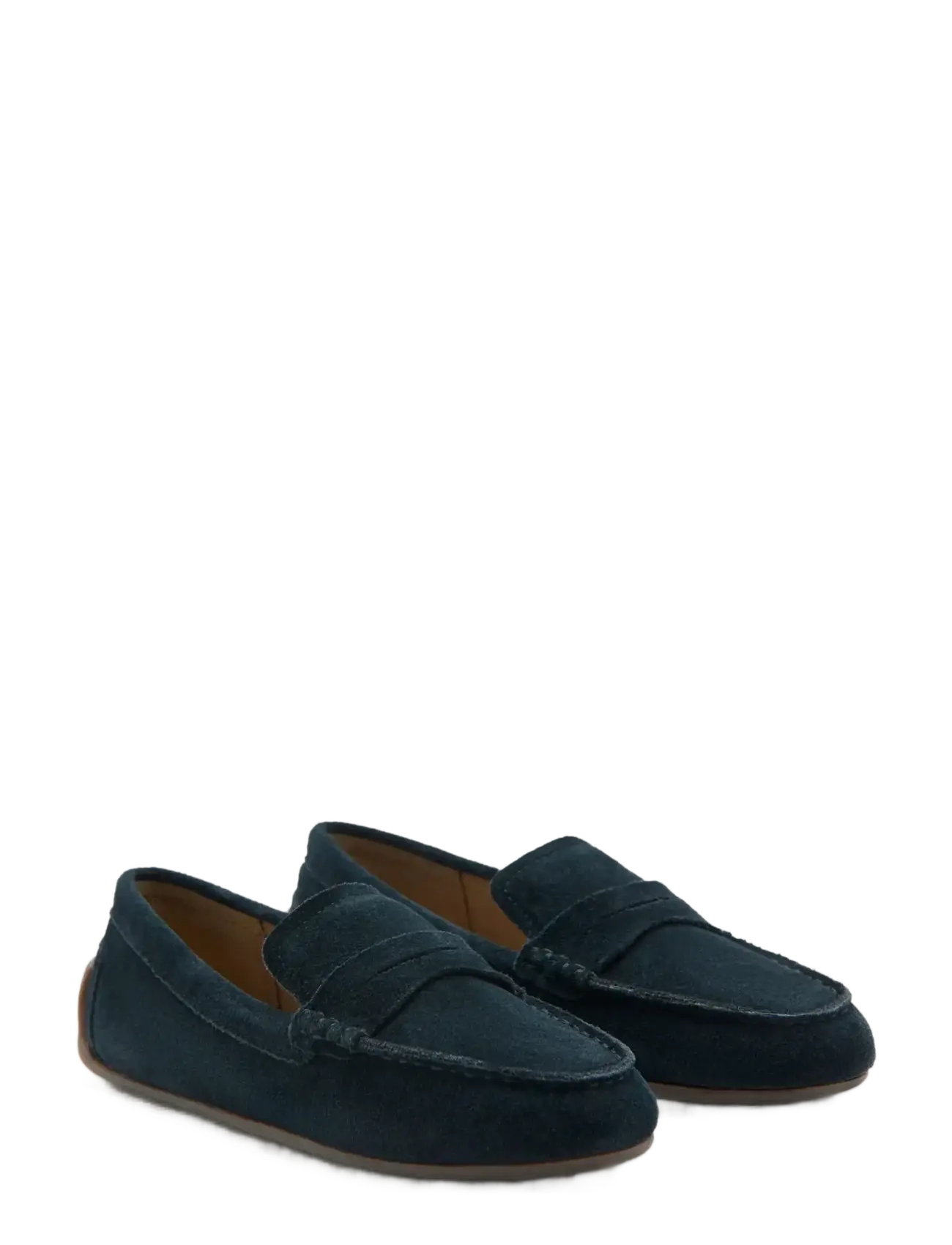 Mango - Leather loafers - låga sneakers - medium blue - 1