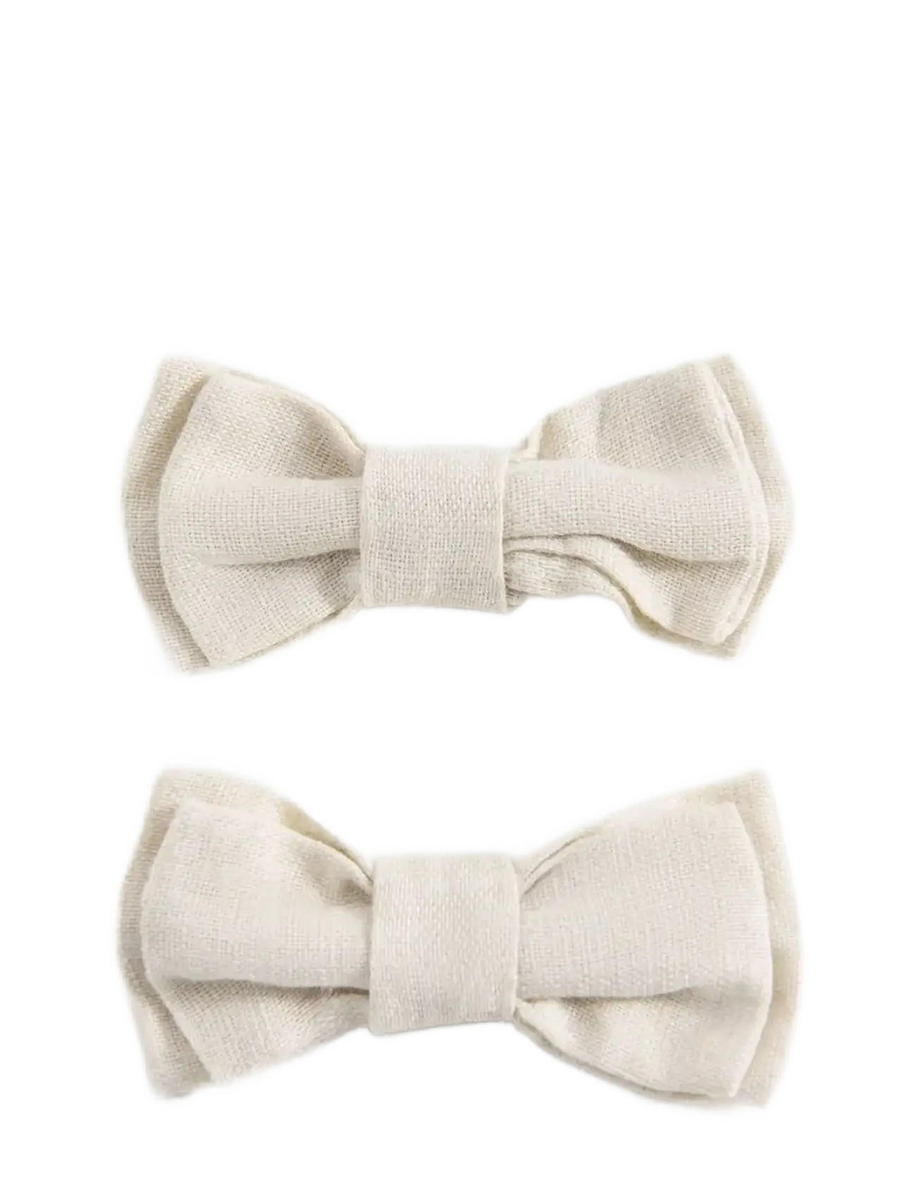 Mango 2 Pack Bow Hairclip, One Size, Hair Accessories, Beige - Pins, Kinder
