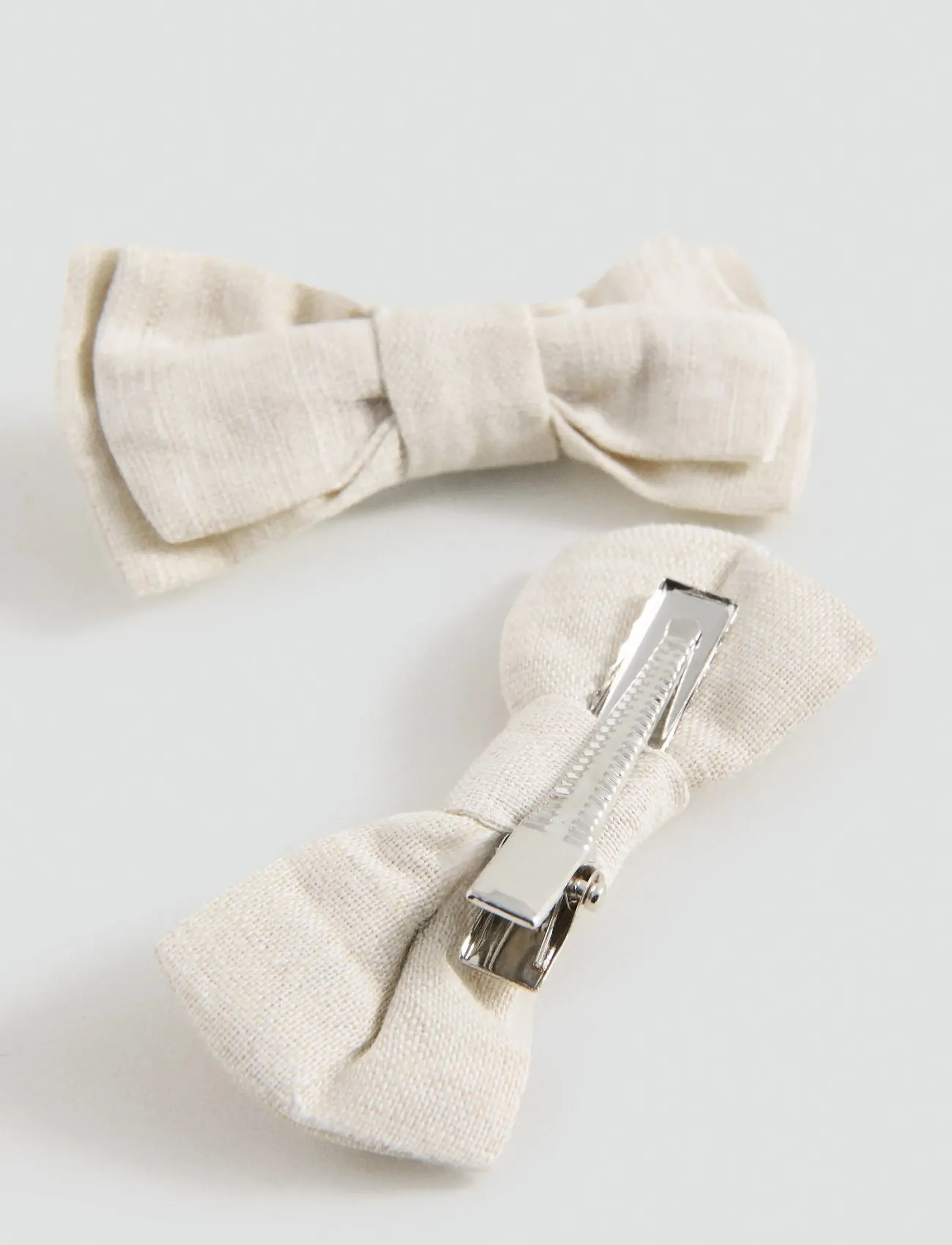 Mango - 2 pack bow hairclip - haarnadeln - lt pastel brown - 1