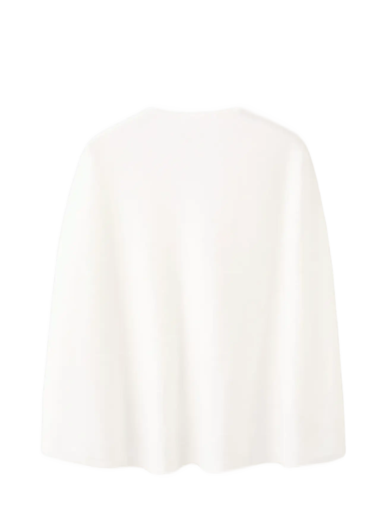 Mango - Knitted cape with lace details - cardigans - natural white - 1