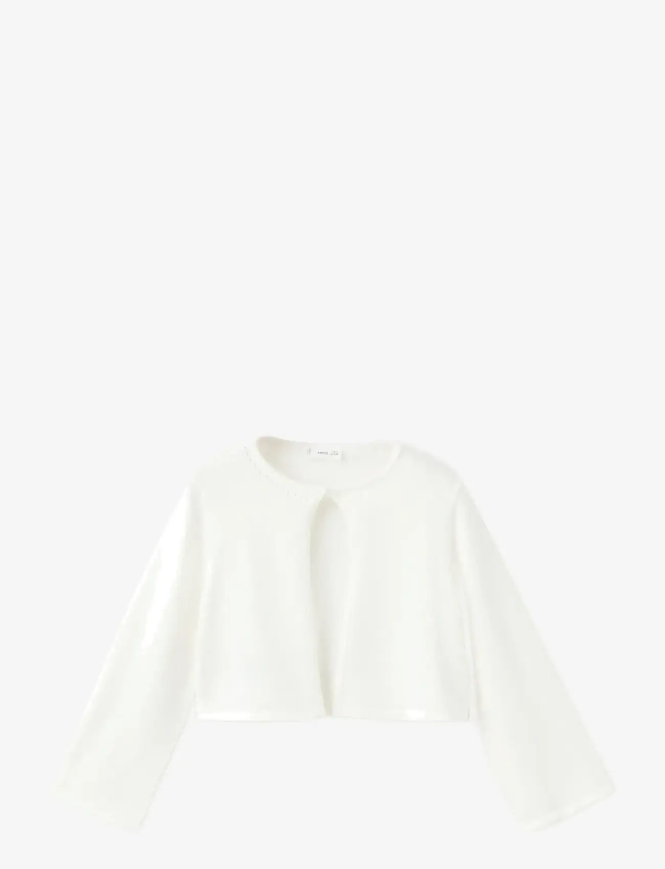Mango - Openwork detail knit cardigan - cardigans - natural white - 1