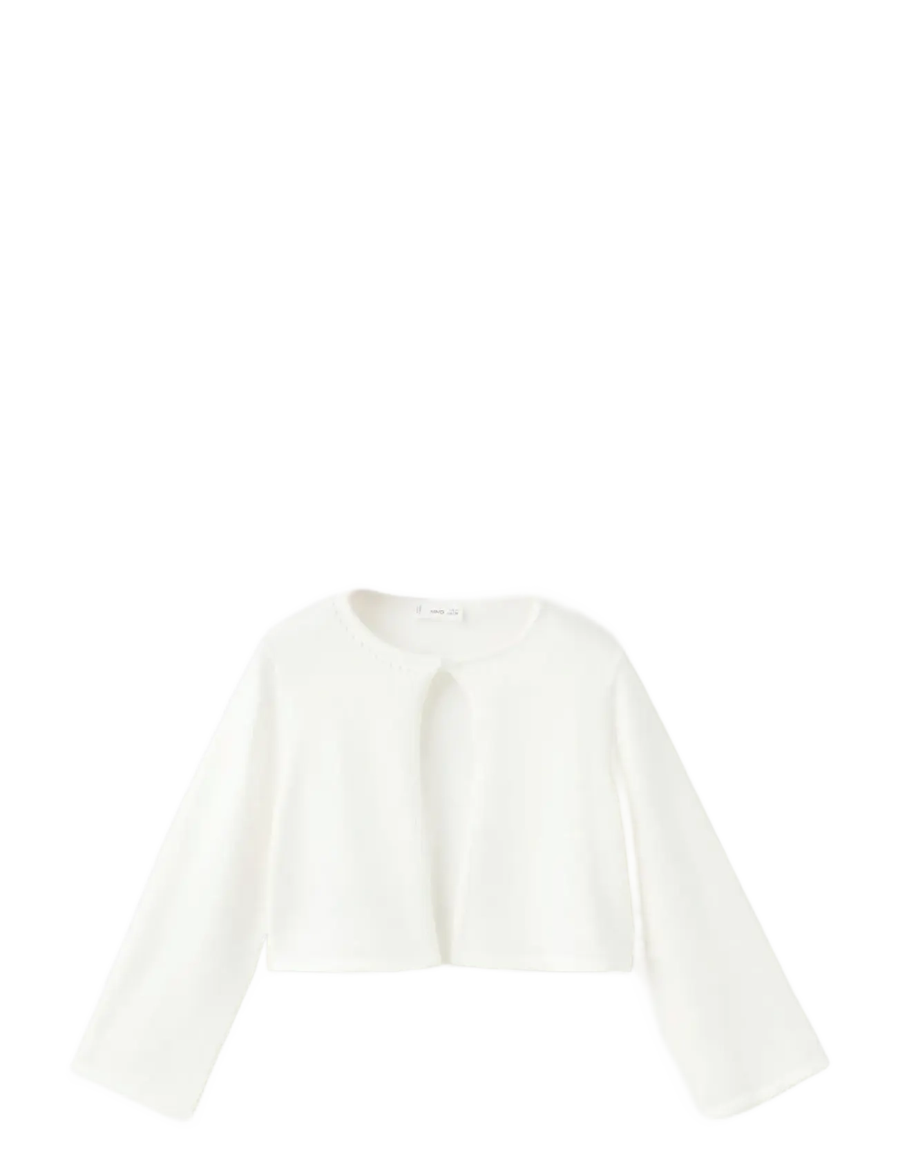 Mango Openwork detail knit cardigan - Baby 44-92 - NATURAL WHITE / cream