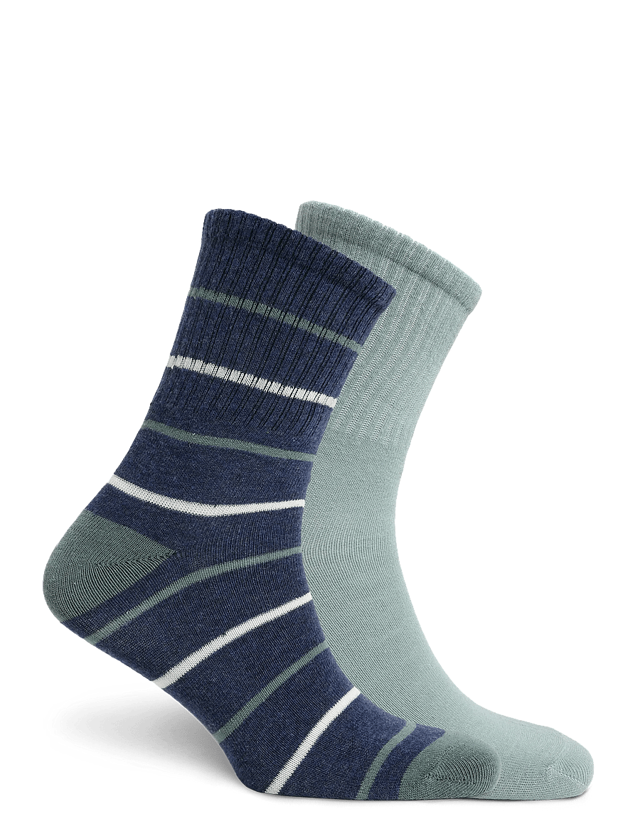 Mango - 2 pack mixed socks - strømper - turquoise - aqua - 1