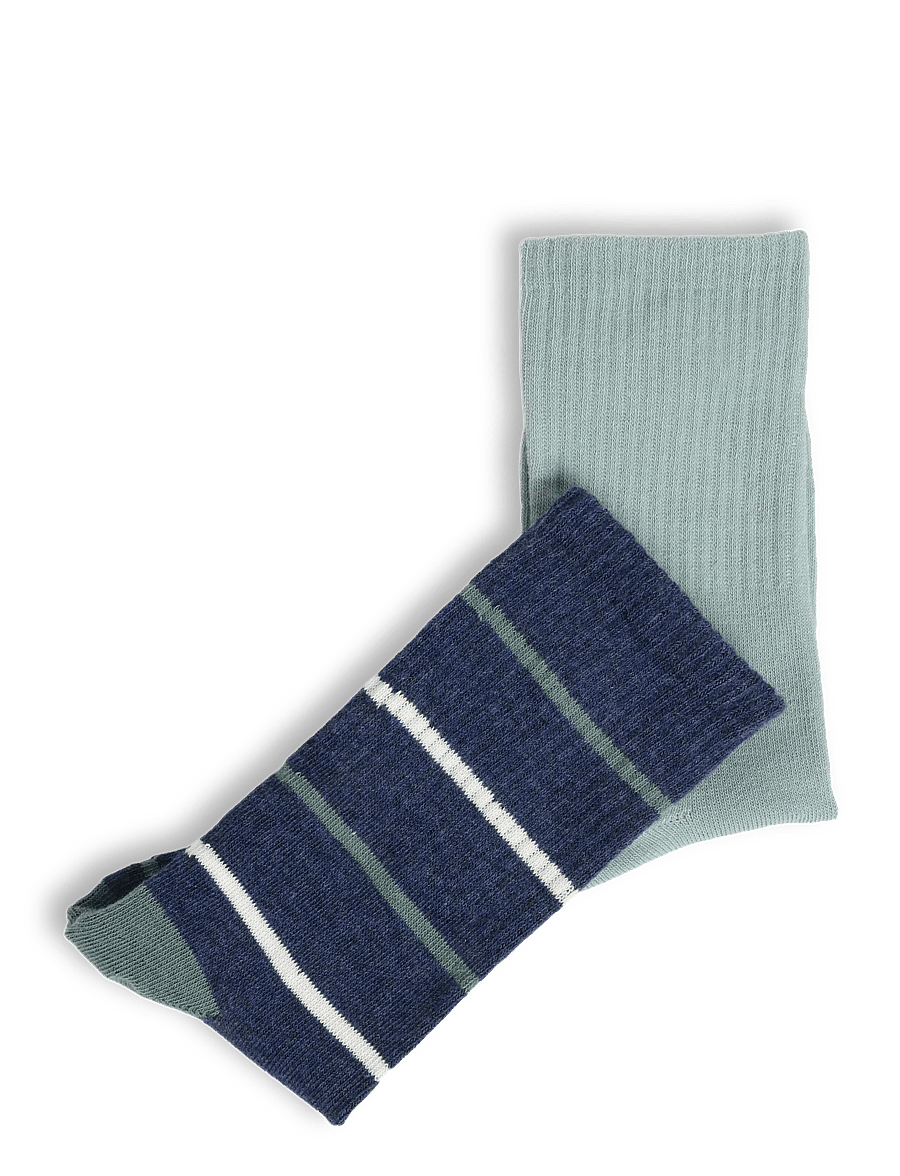 Mango - 2 pack mixed socks - strømper - turquoise - aqua - 4