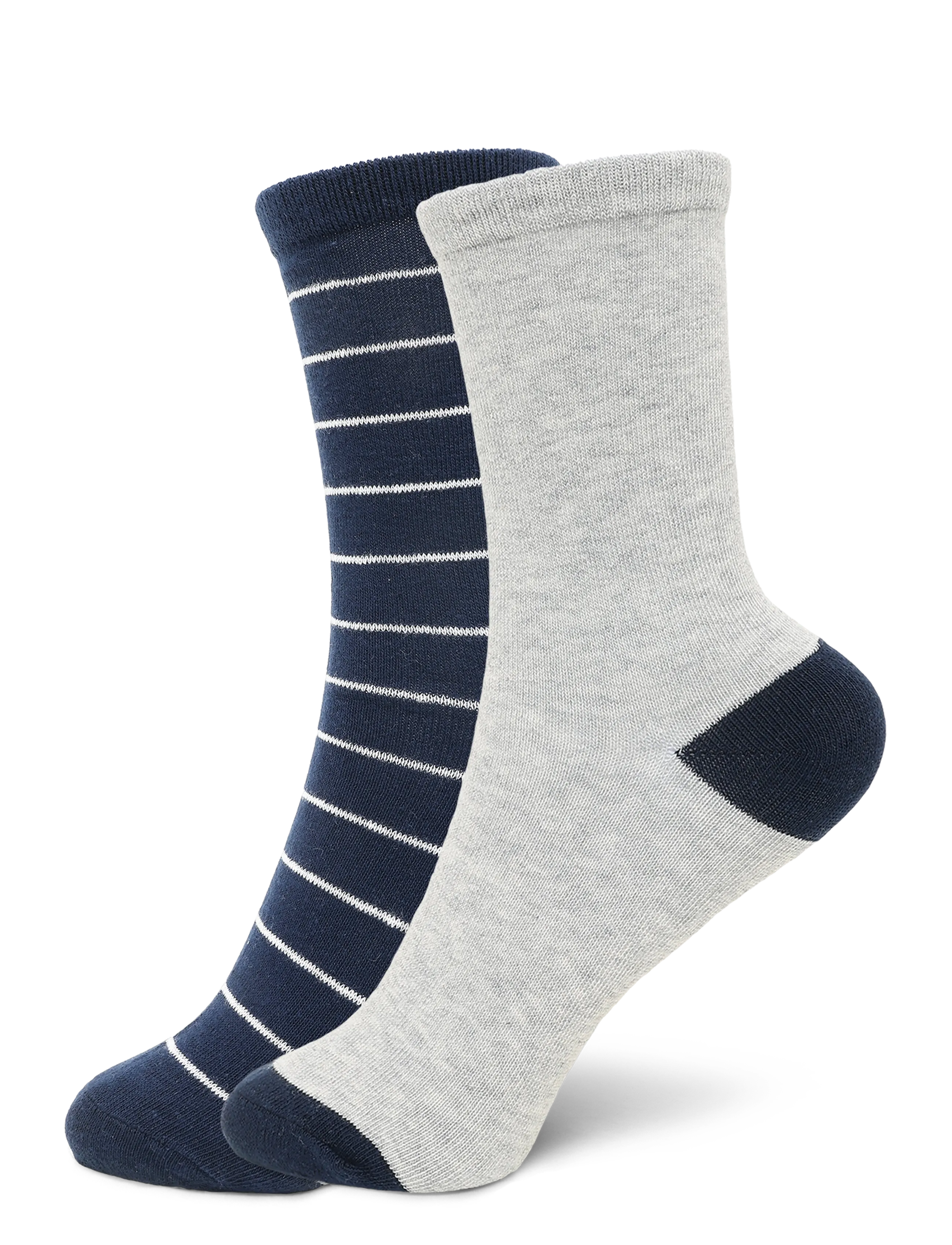 Mango 2 Pack Mixed Socks, Børn, 2 Pak Blandede Sokker, Navy, Str: S