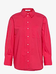 Mango - Oversize cotton shirt - langærmede skjorter - coral - 0