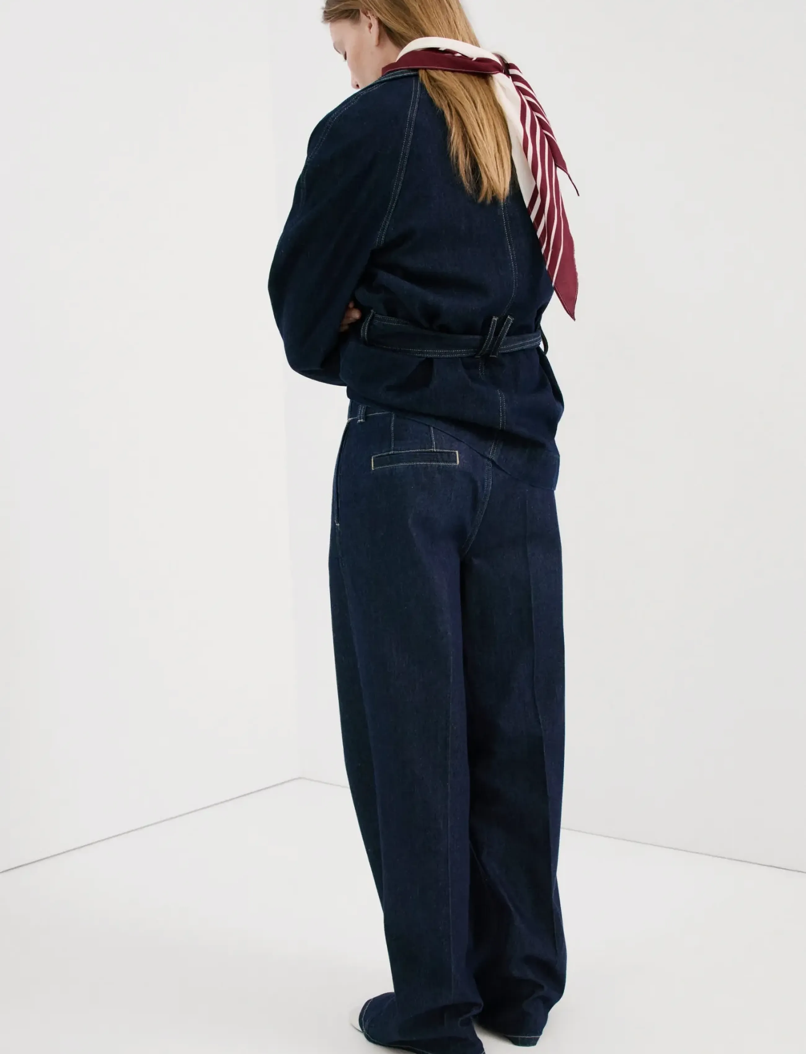 Mango - Wide leg mid-rise jeans - brede jeans - open blue - 2