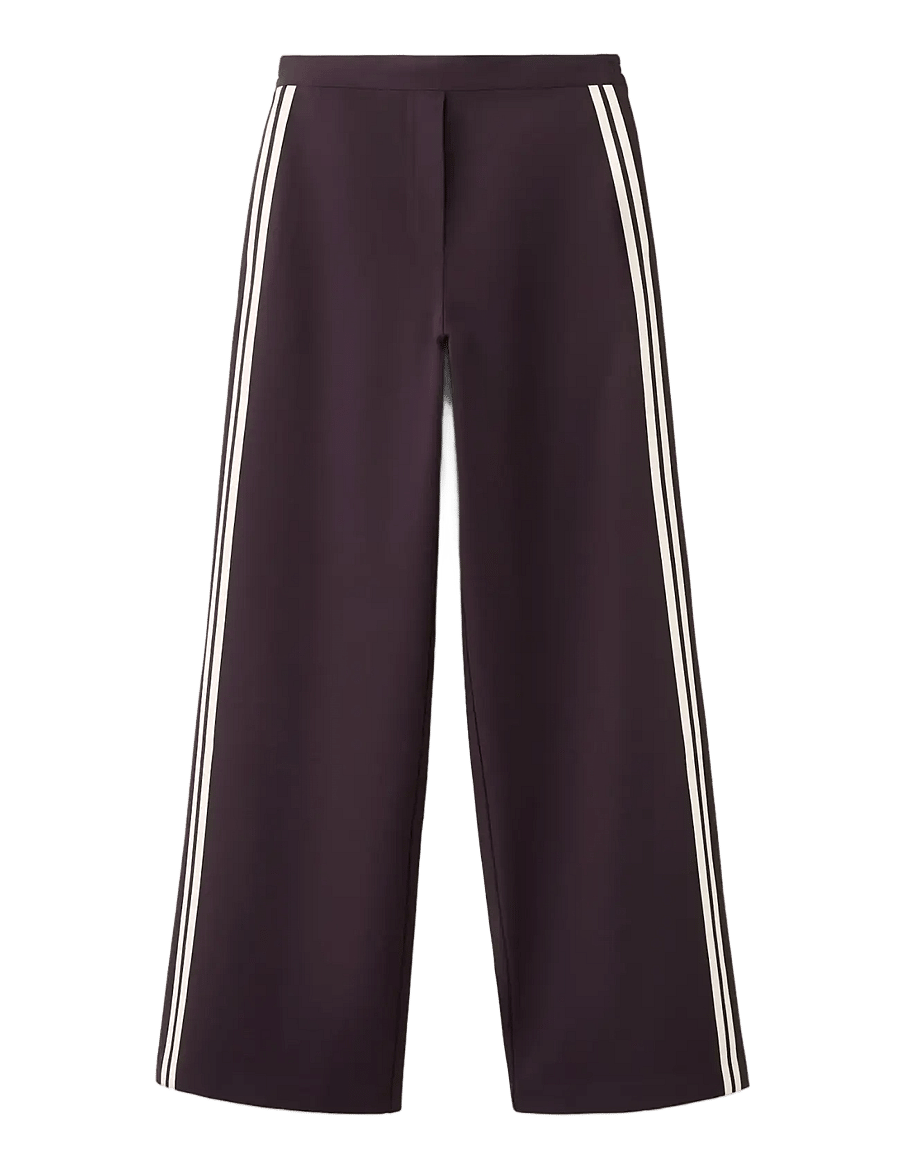 Mango - Combined striped trousers - vida byxor - dark red - 1