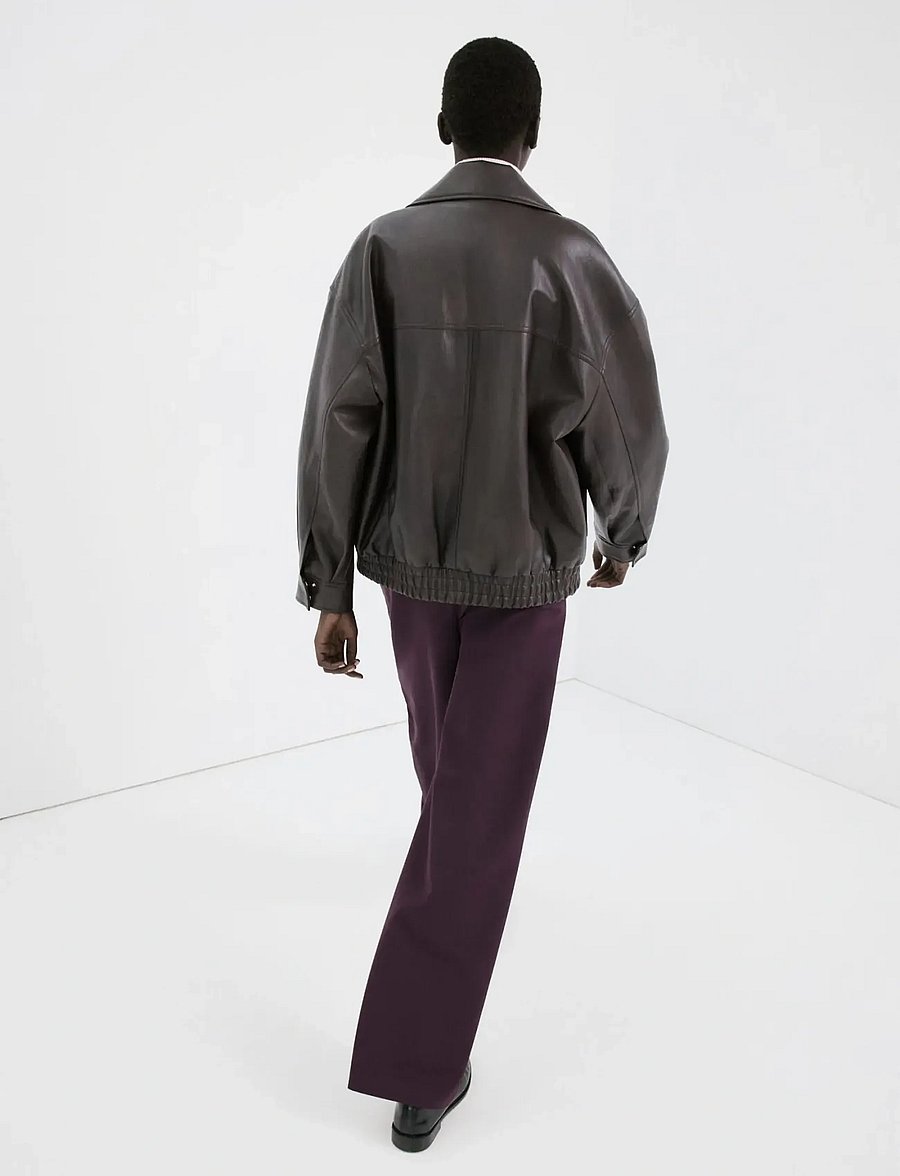 Mango - Combined striped trousers - vida byxor - dark red - 2