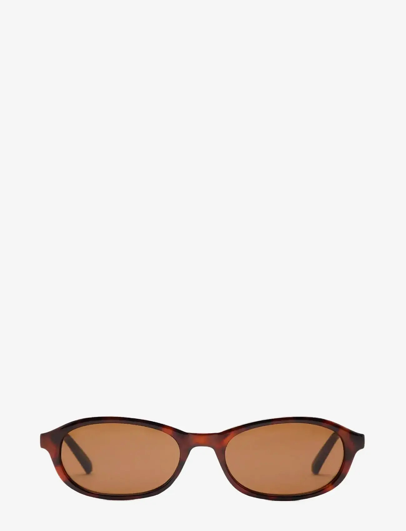 Mango - Semi-transparent frame sunglasses - rund form - dark brown - 0