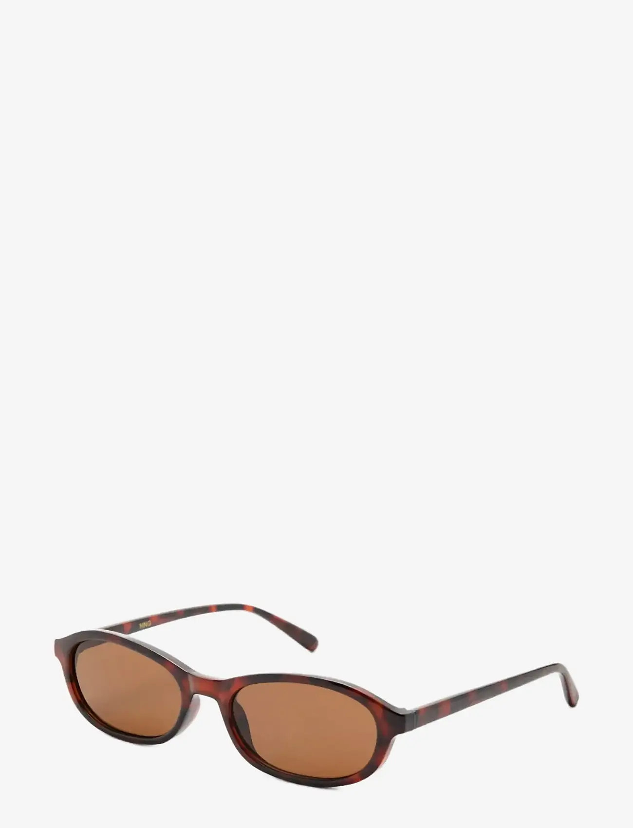 Mango - Semi-transparent frame sunglasses - rund form - dark brown - 1