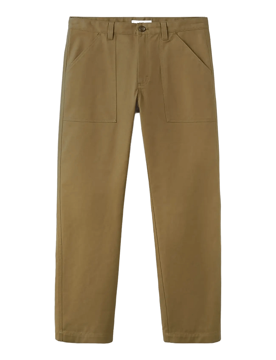 Mango - Relaxed fit trousers with patch pockets - cargobukser - dark yellow - 1