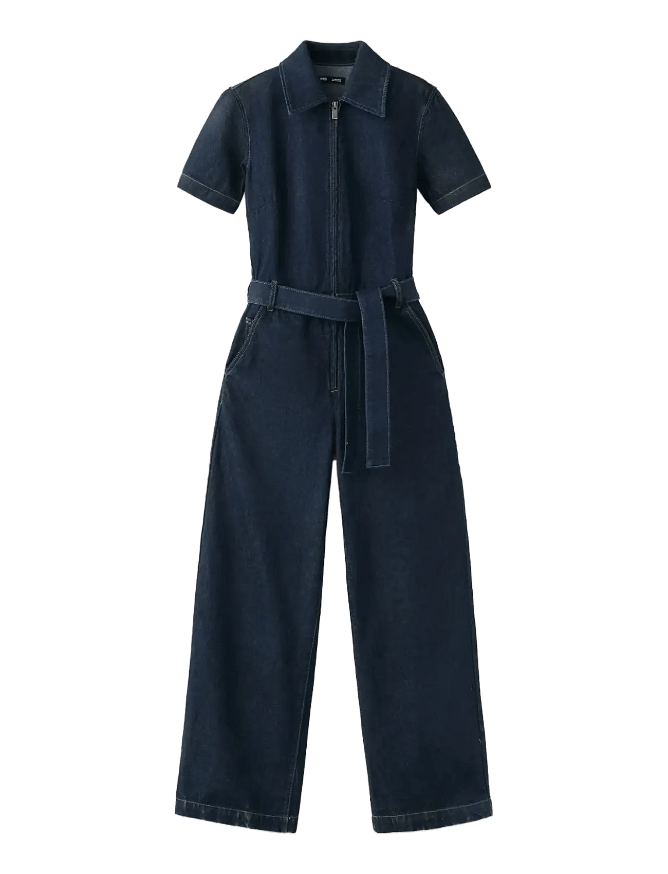 Mango | Belt Denim Jumpsuit | XS — produktbild