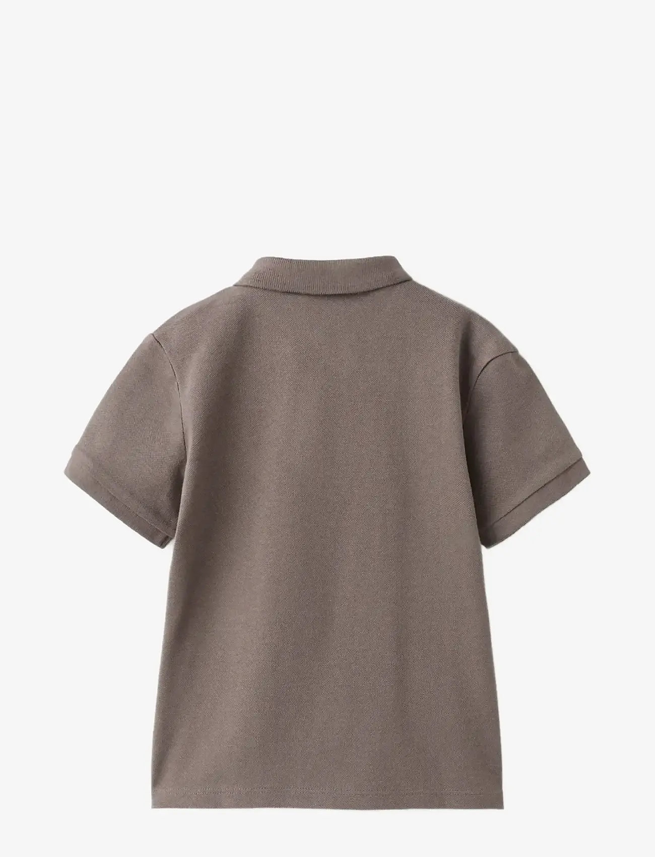Mango - Short-sleeved cotton polo shirt - kortærmede poloer - dark brown - 1