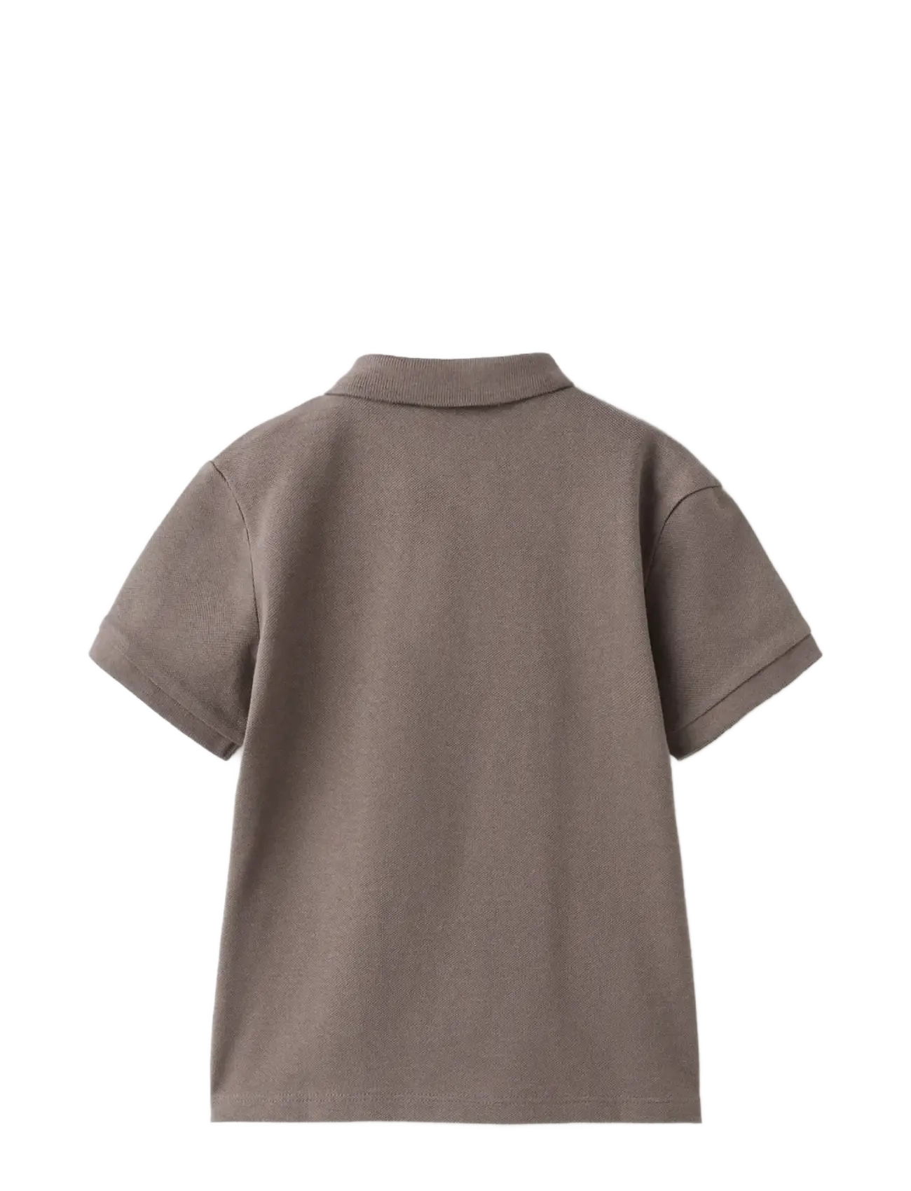 Mango - Short-sleeved cotton polo shirt - kortärmade pikéer - dark brown - 1