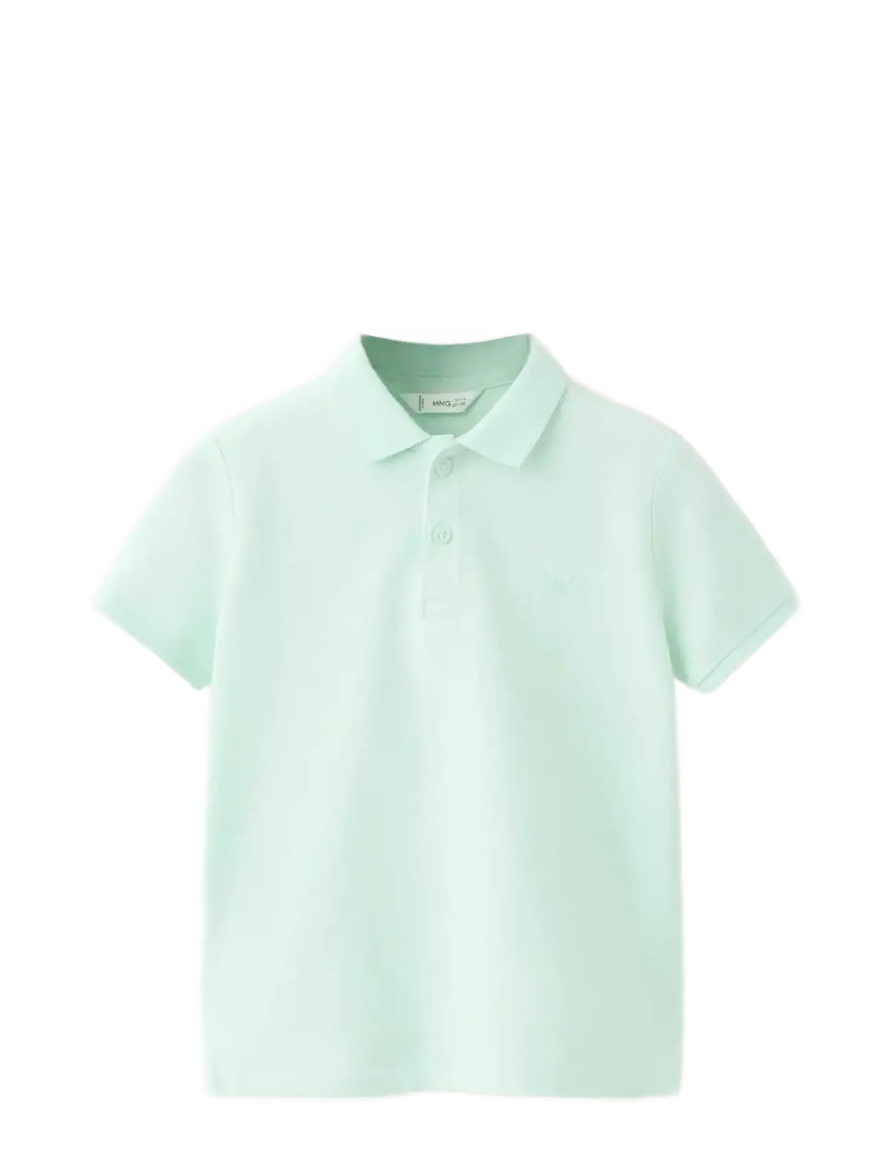 MANGO Kurzärmelig Baumwolle Polo Shirt Grün - 9-12M - Kinder