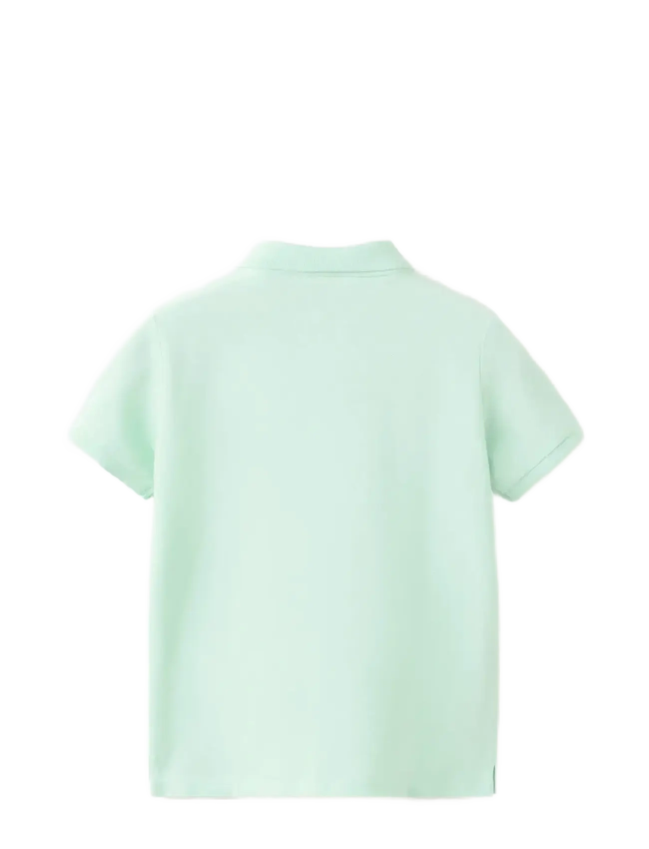 Mango - Short-sleeved cotton polo shirt - kortärmade pikéer - green - 1
