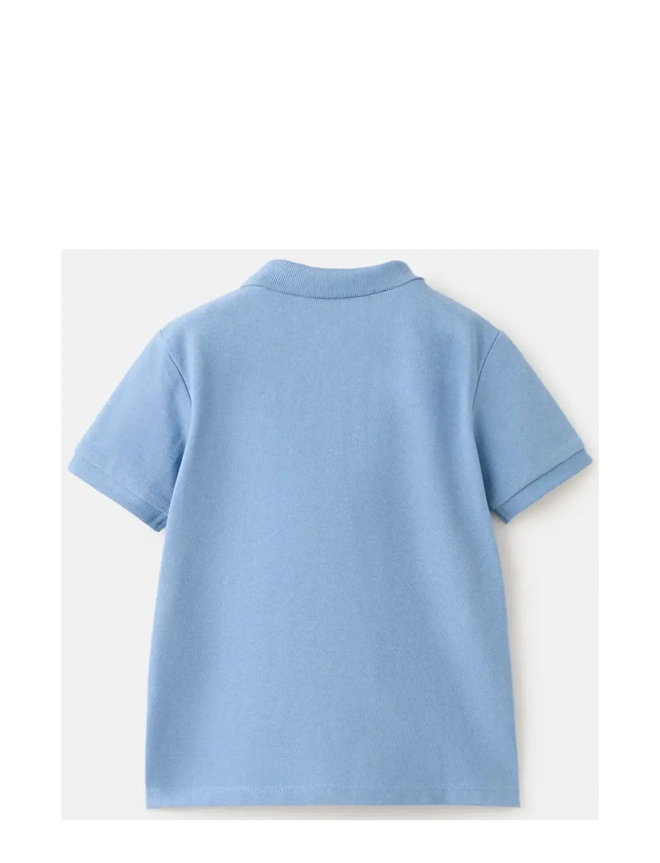Mango - Short-sleeved cotton polo shirt - kortärmade pikéer - medium blue - 1
