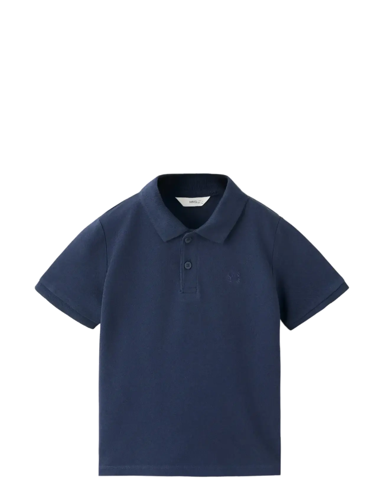 Mango Short-sleeved cotton polo shirt - Overdele - NAVY / navy