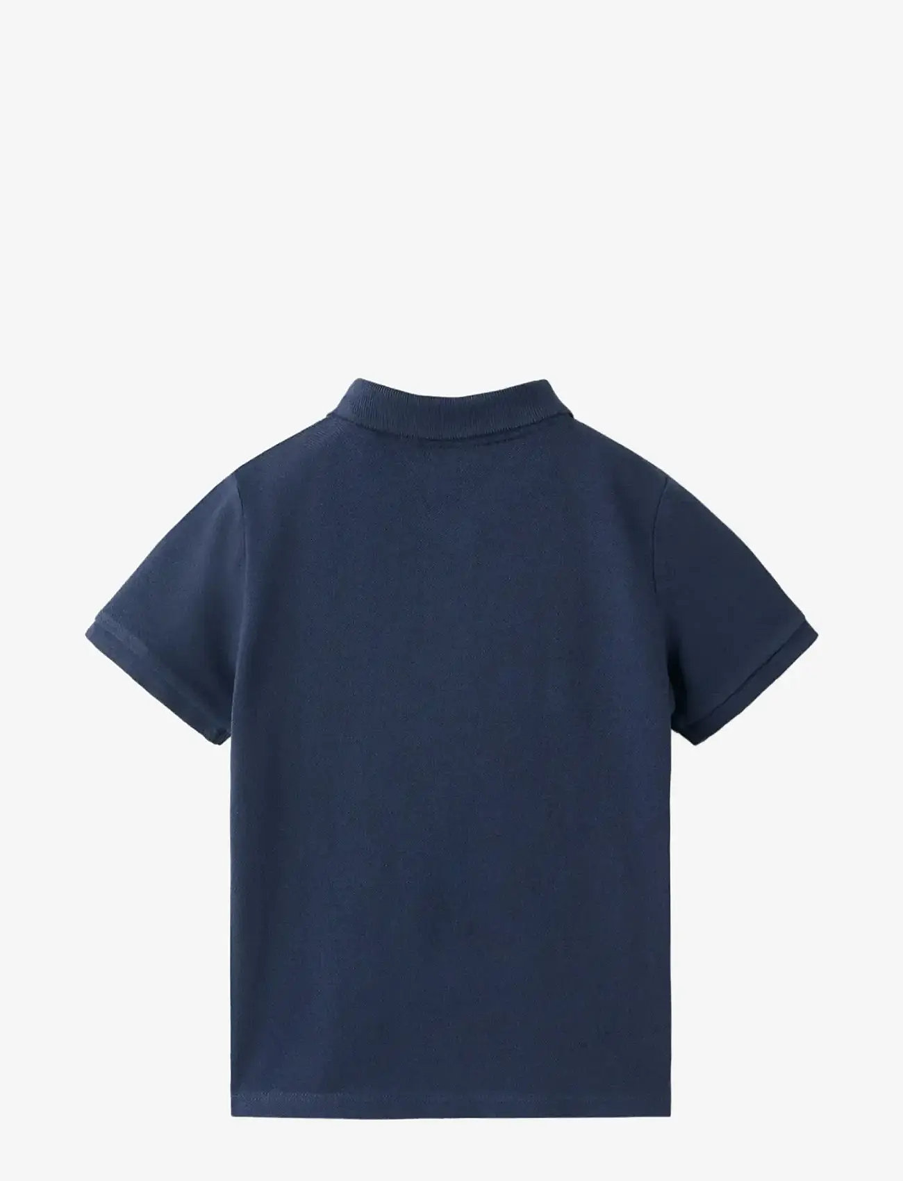 Mango - Short-sleeved cotton polo shirt - kortærmede poloer - navy - 1