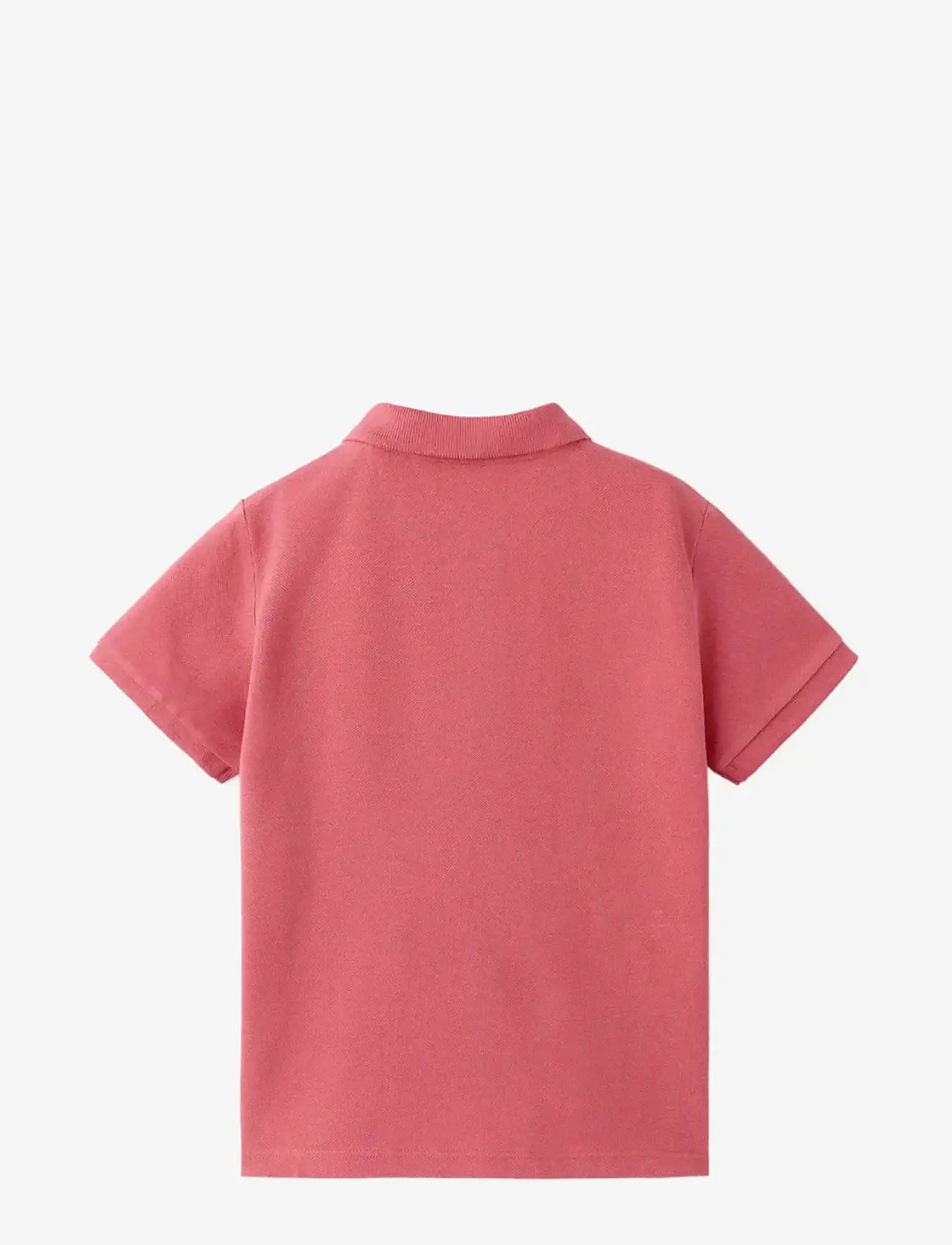 Mango - Short-sleeved cotton polo shirt - kortærmede poloer - red - 1