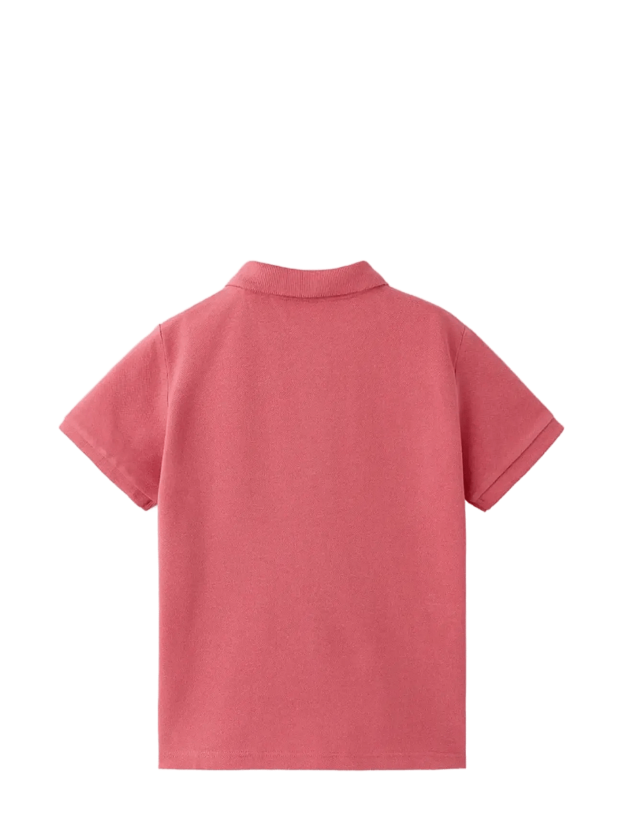 Mango - Short-sleeved cotton polo shirt - kortärmade pikéer - red - 1