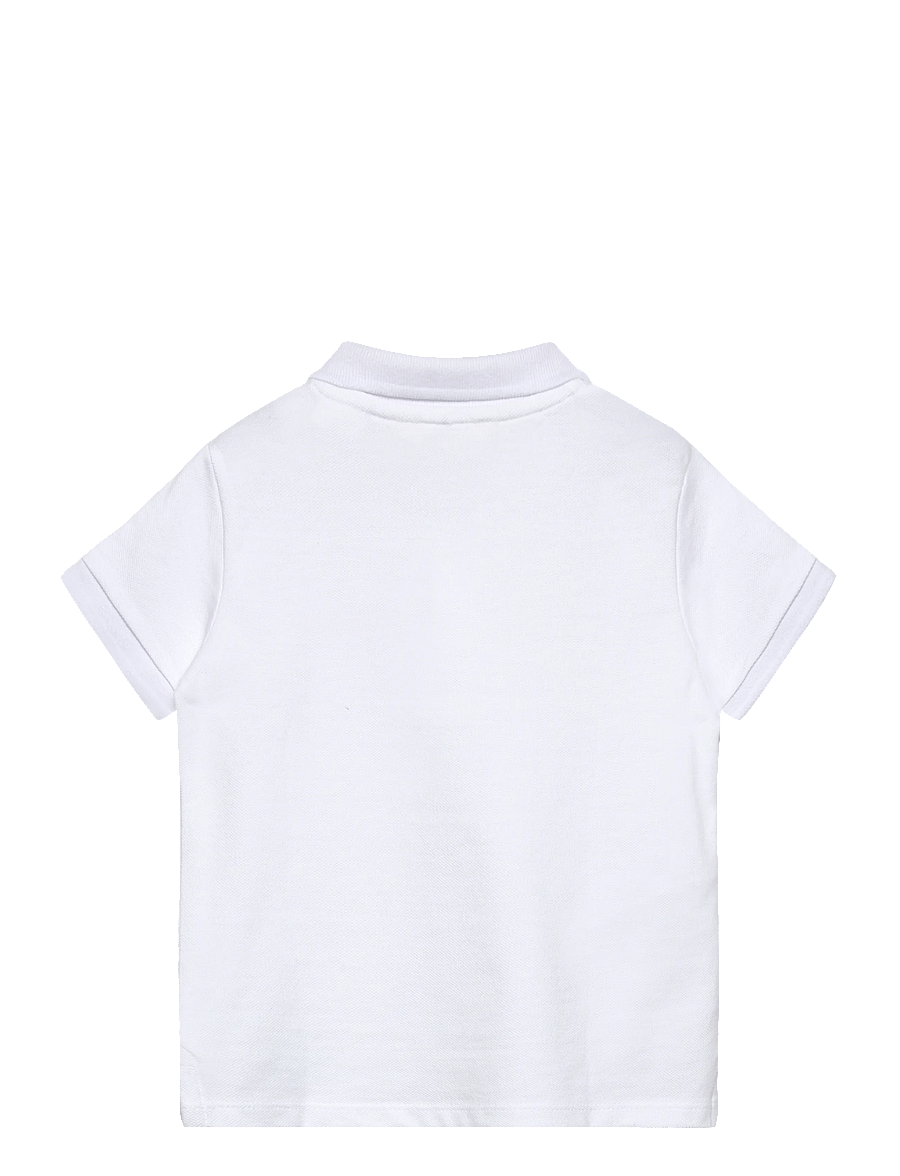 Mango - Short-sleeved cotton polo shirt - kortärmade pikéer - white - 1