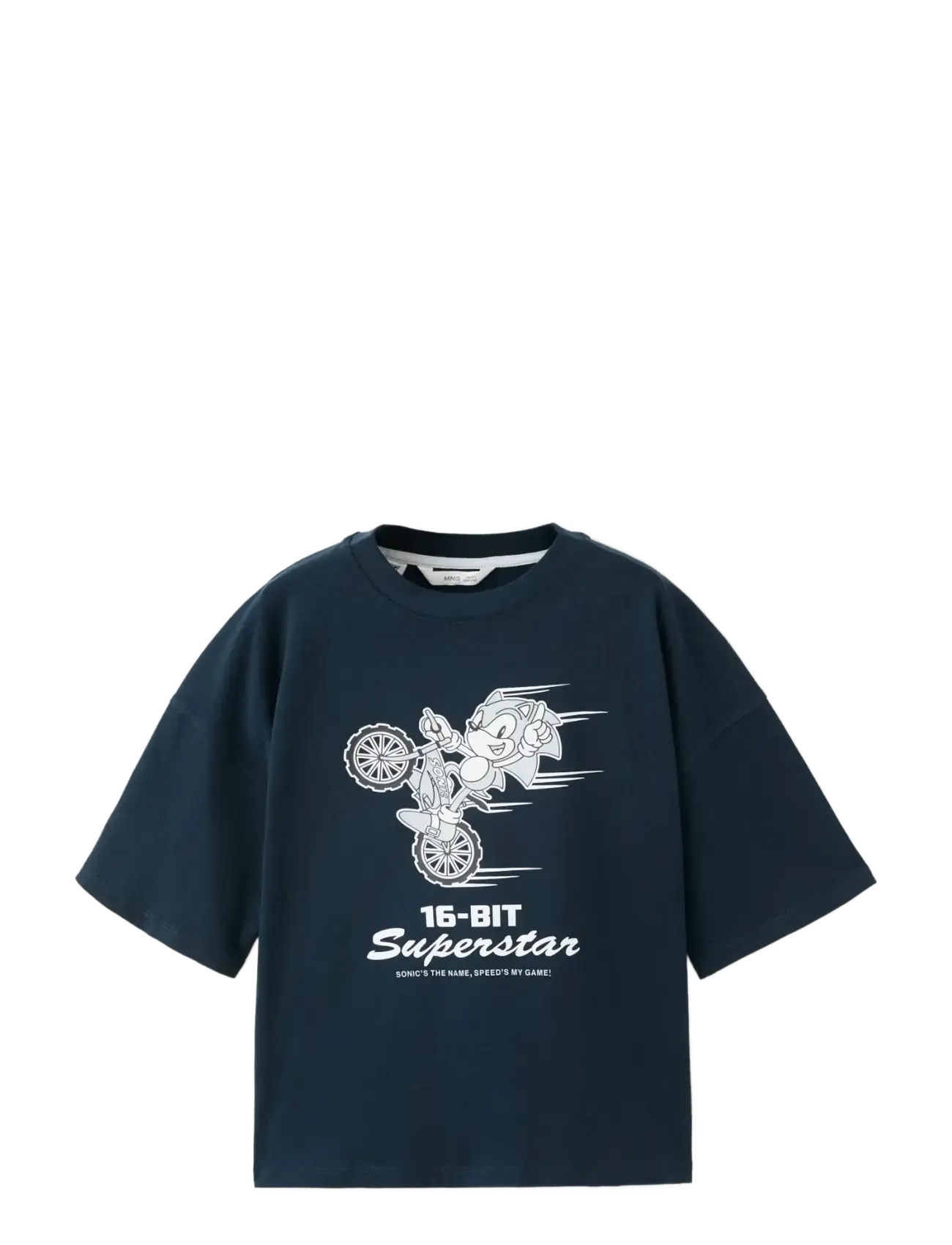 Mango Sonic cotton t-shirt - Oberteile - NAVY / navy