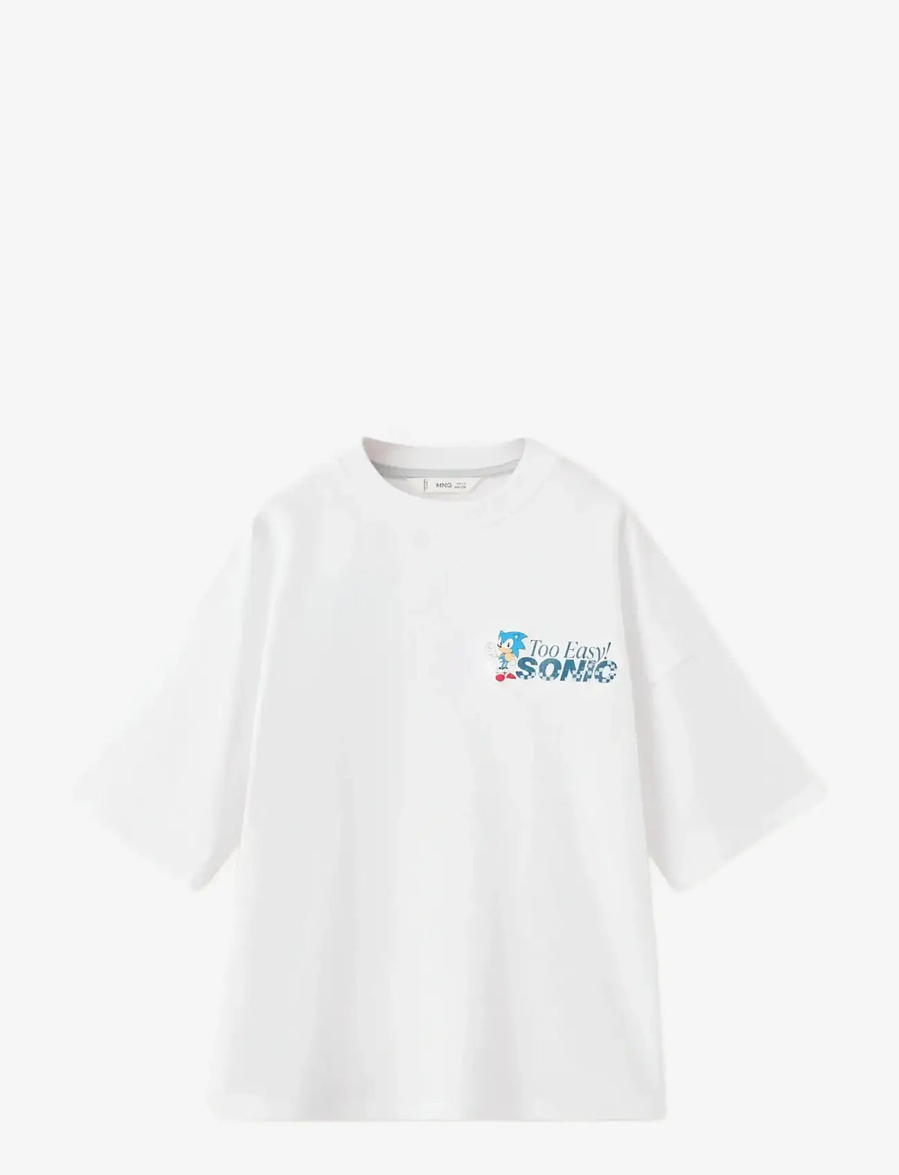 Mango - Sonic cotton t-shirt - kortærmede t-shirts - white - 1