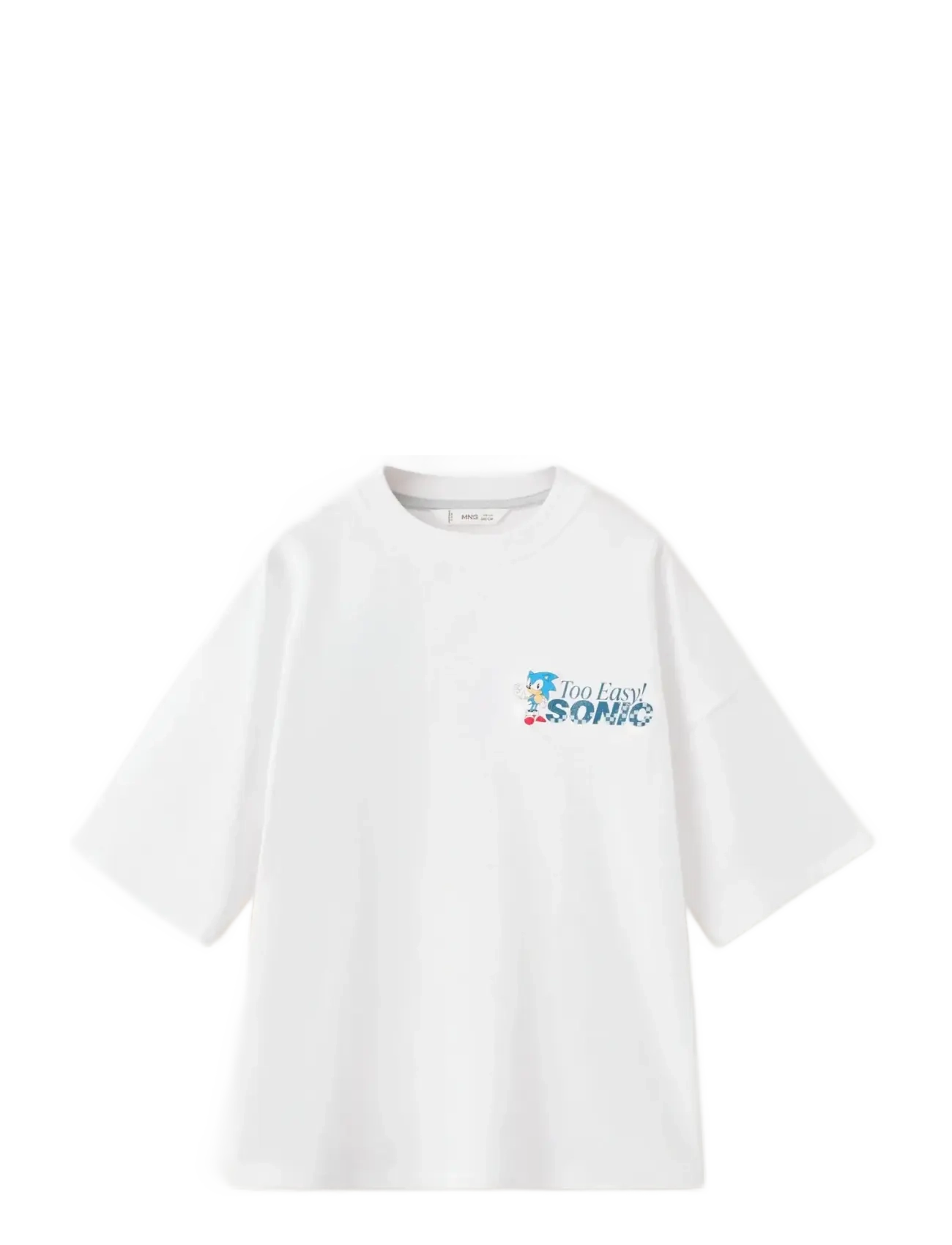 Mango Sonic cotton t-shirt - Overdele - WHITE / white