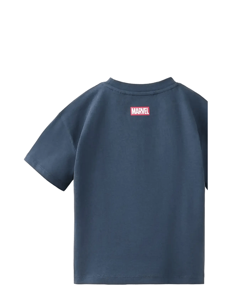 Mango - Spidey cotton T-shirt - kortärmade t-shirts - navy - 1