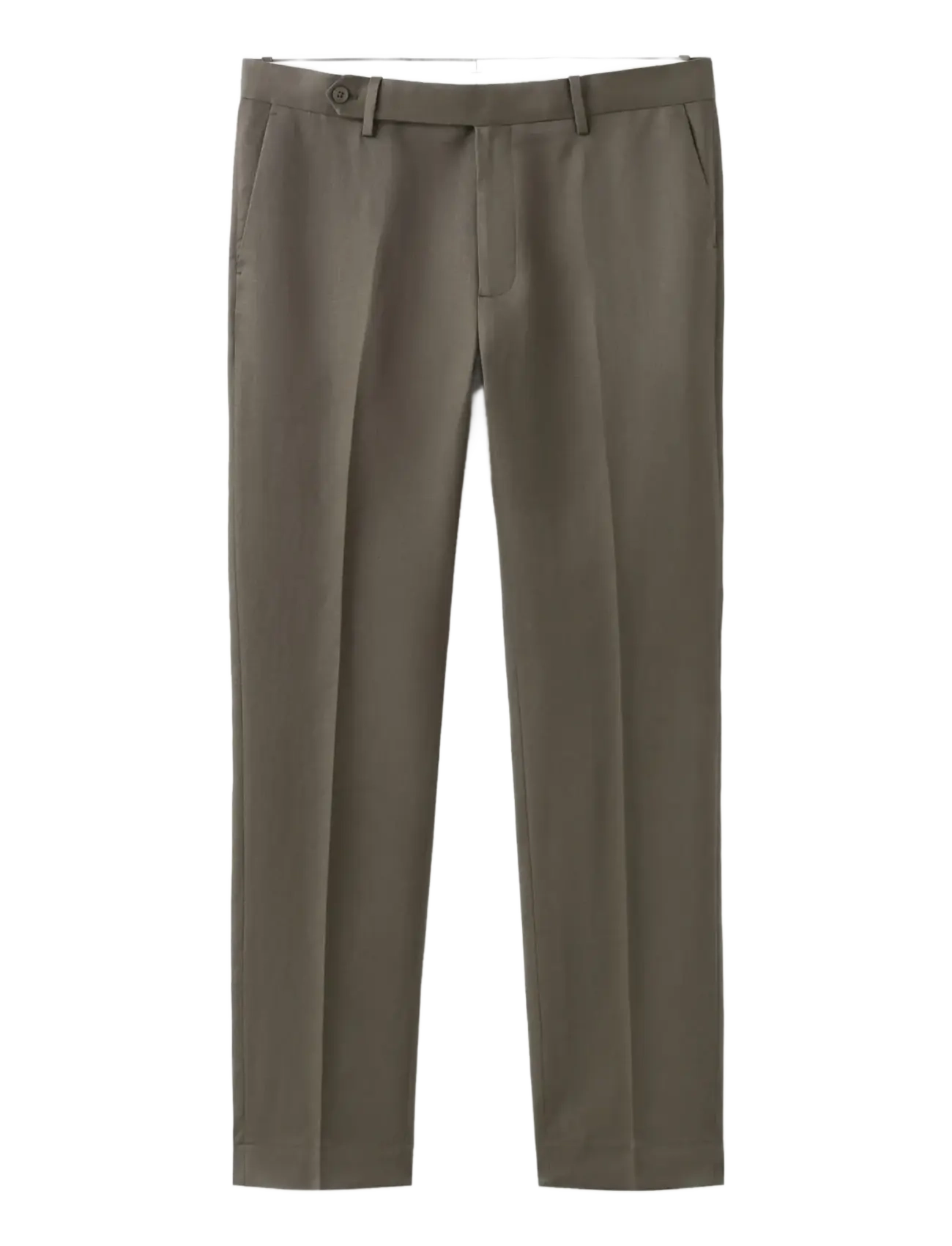 Mango - Slim-fit lyocell linen trousers - linnebyxor - medium brown - 1