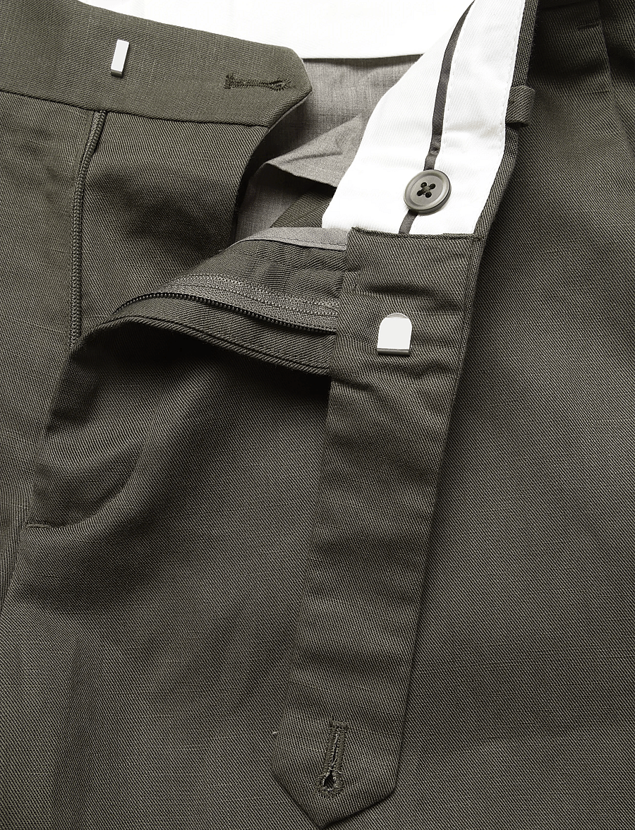 Mango - Slim-fit lyocell linen trousers - hørbukser - medium brown - 5