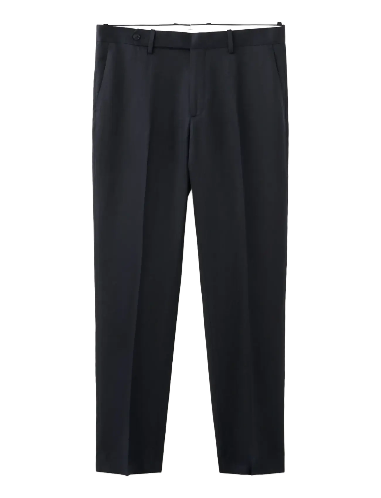 Mango Slim-fit lyocell linen trousers - Byxor - NAVY / navy