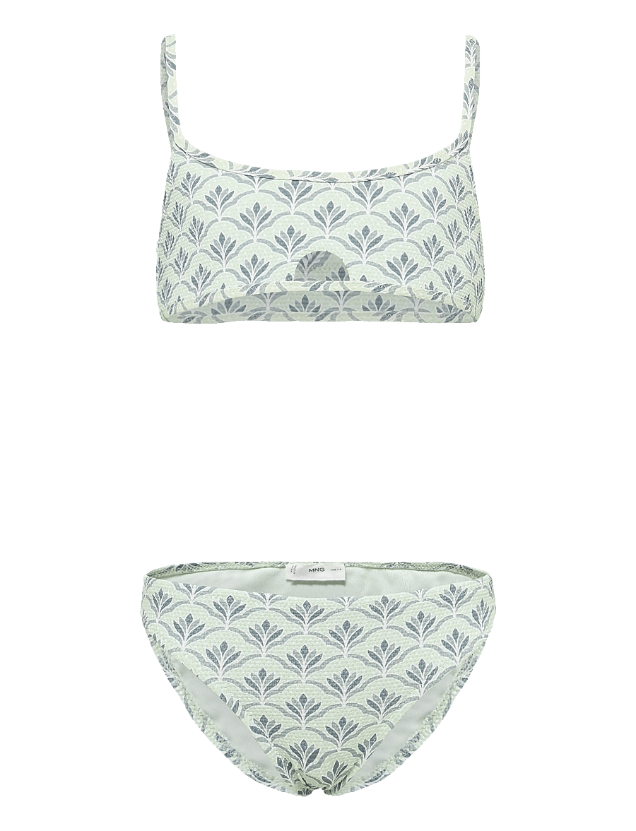 Mango - Printed bikini - bikinier - turquoise - aqua - 0
